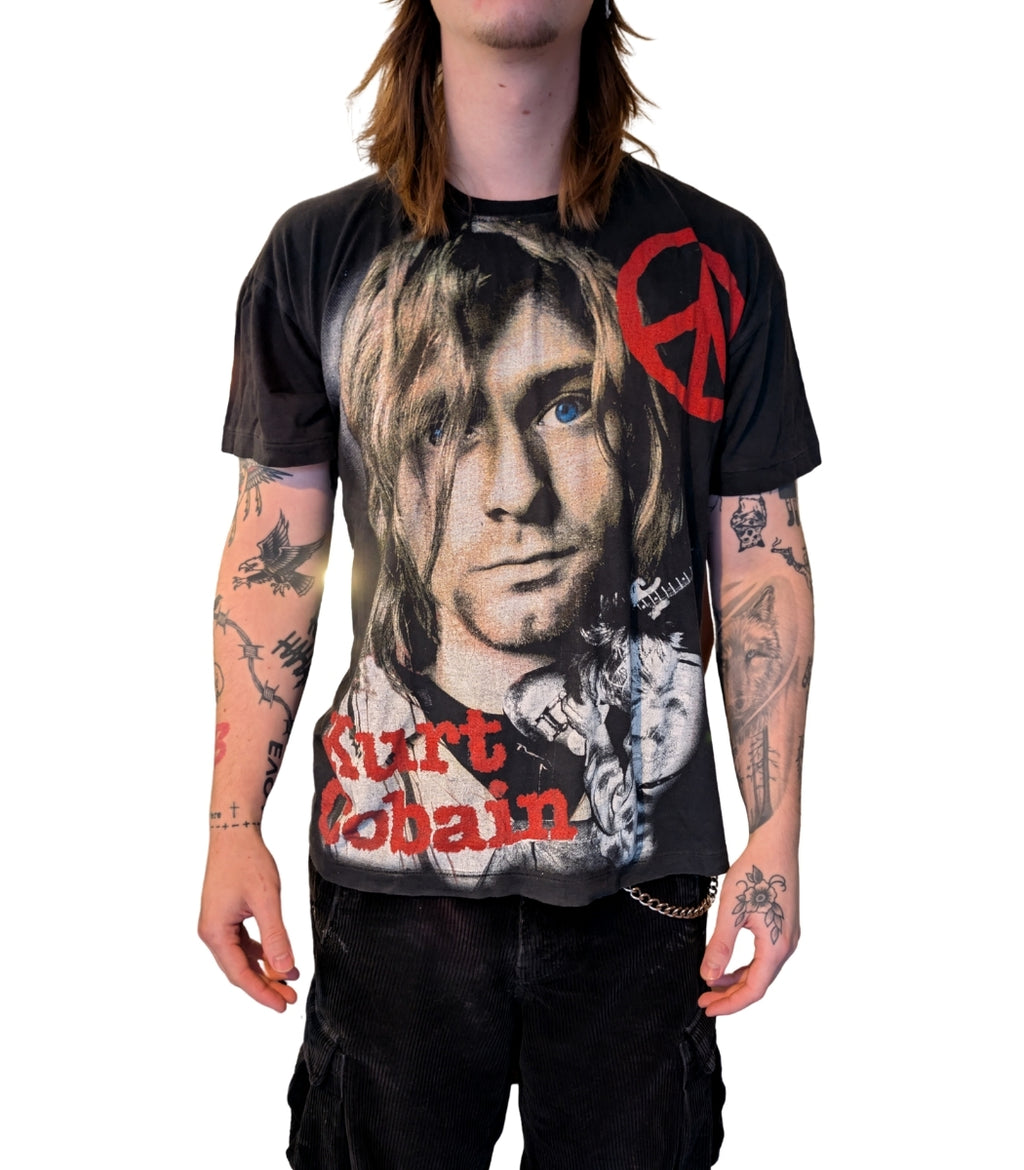 1990s Nirvana European Bootleg T-Shirt – Size L