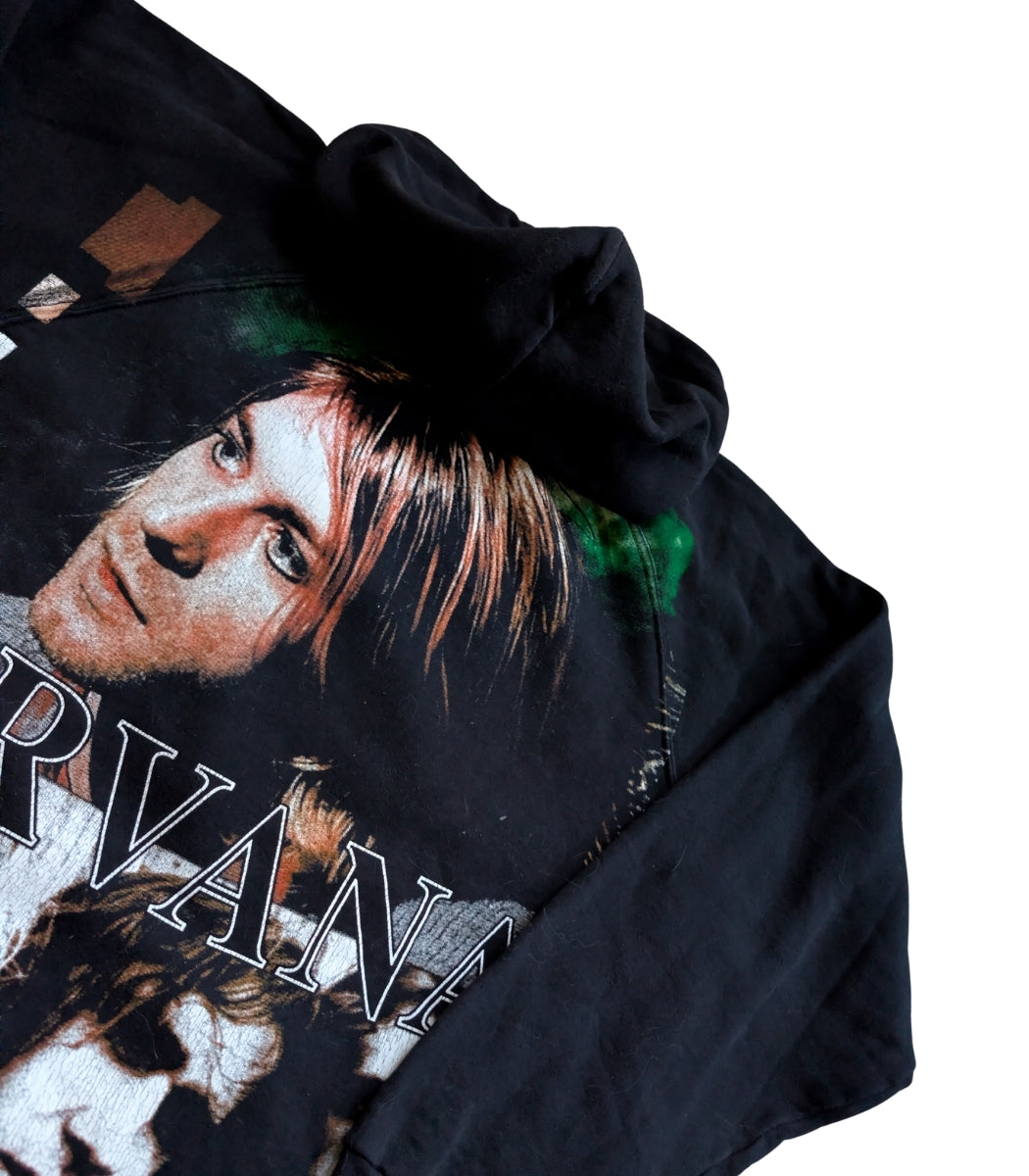 2000s Nirvana Bootleg Kurt Cobain Hoodie – Size XXL