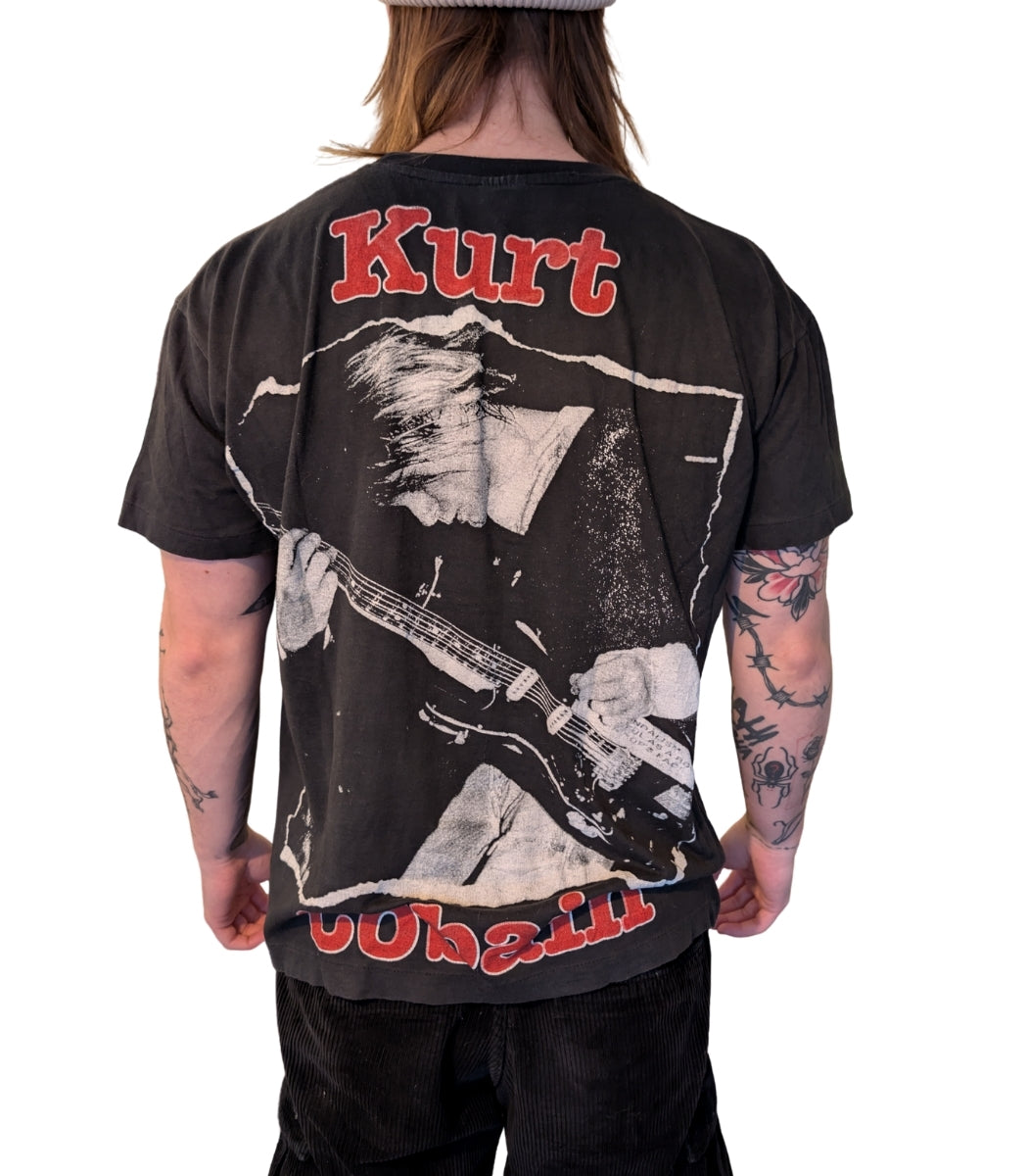 1990s Nirvana European Bootleg T-Shirt – Size L