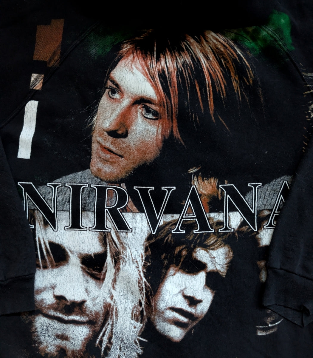 2000s Nirvana Bootleg Kurt Cobain Hoodie – Size XXL