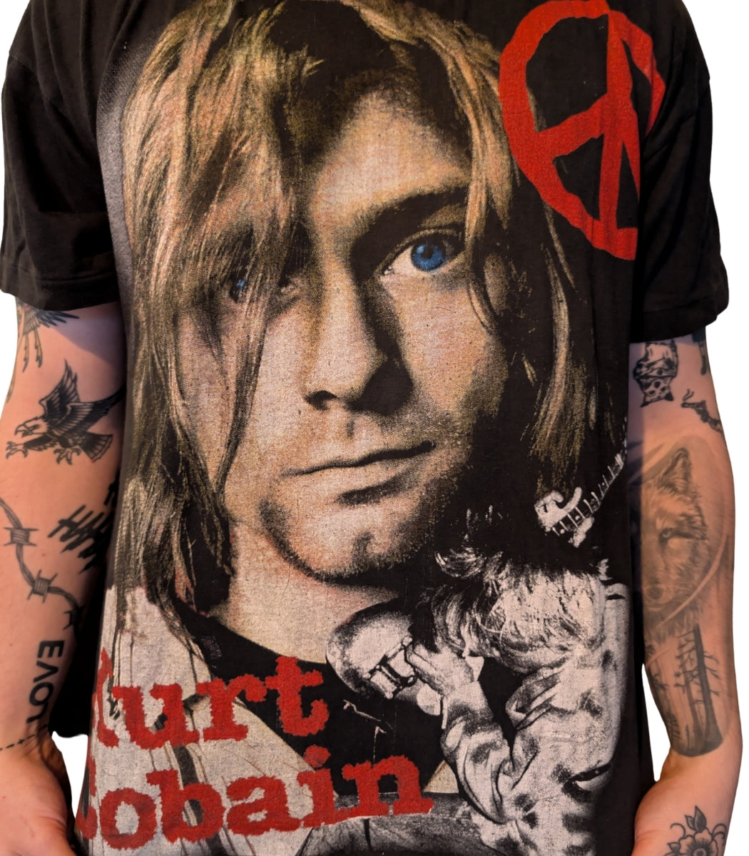 1990s Nirvana European Bootleg T-Shirt – Size L