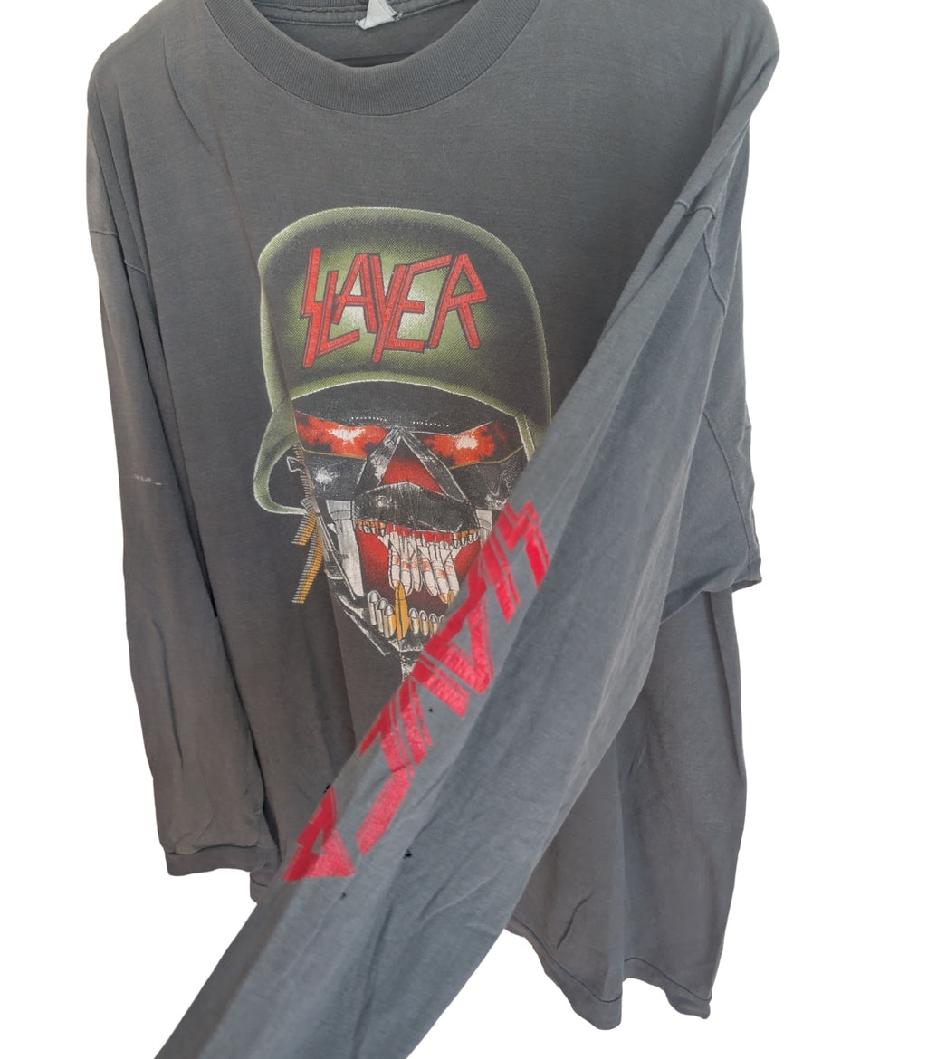 1991 Slayer "Clash of the titans" longsleeve - Size XL