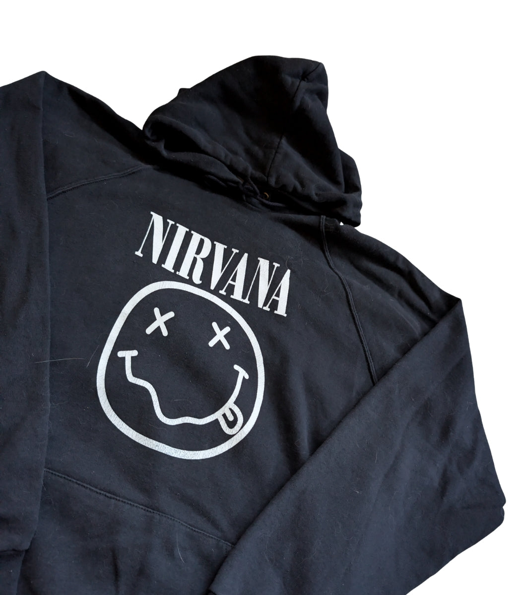 2000s Nirvana Bootleg Kurt Cobain Hoodie – Size XXL