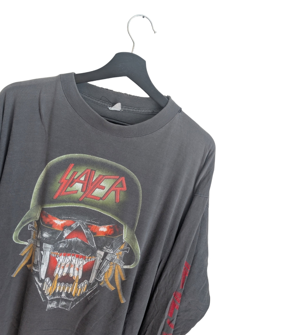 1991 Slayer "Clash of the titans" longsleeve - Size XL