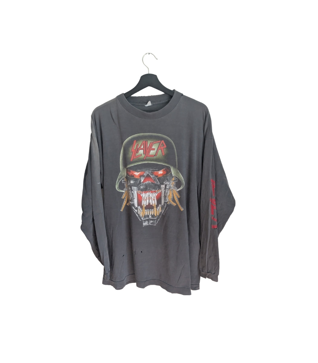 1991 Slayer "Clash of the titans" longsleeve - Size XL
