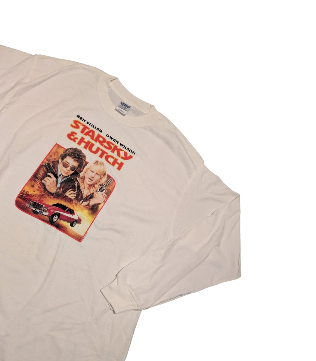 2000s Starsky & Hutch White Long Sleeve Vintage T-Shirt – Size XL
