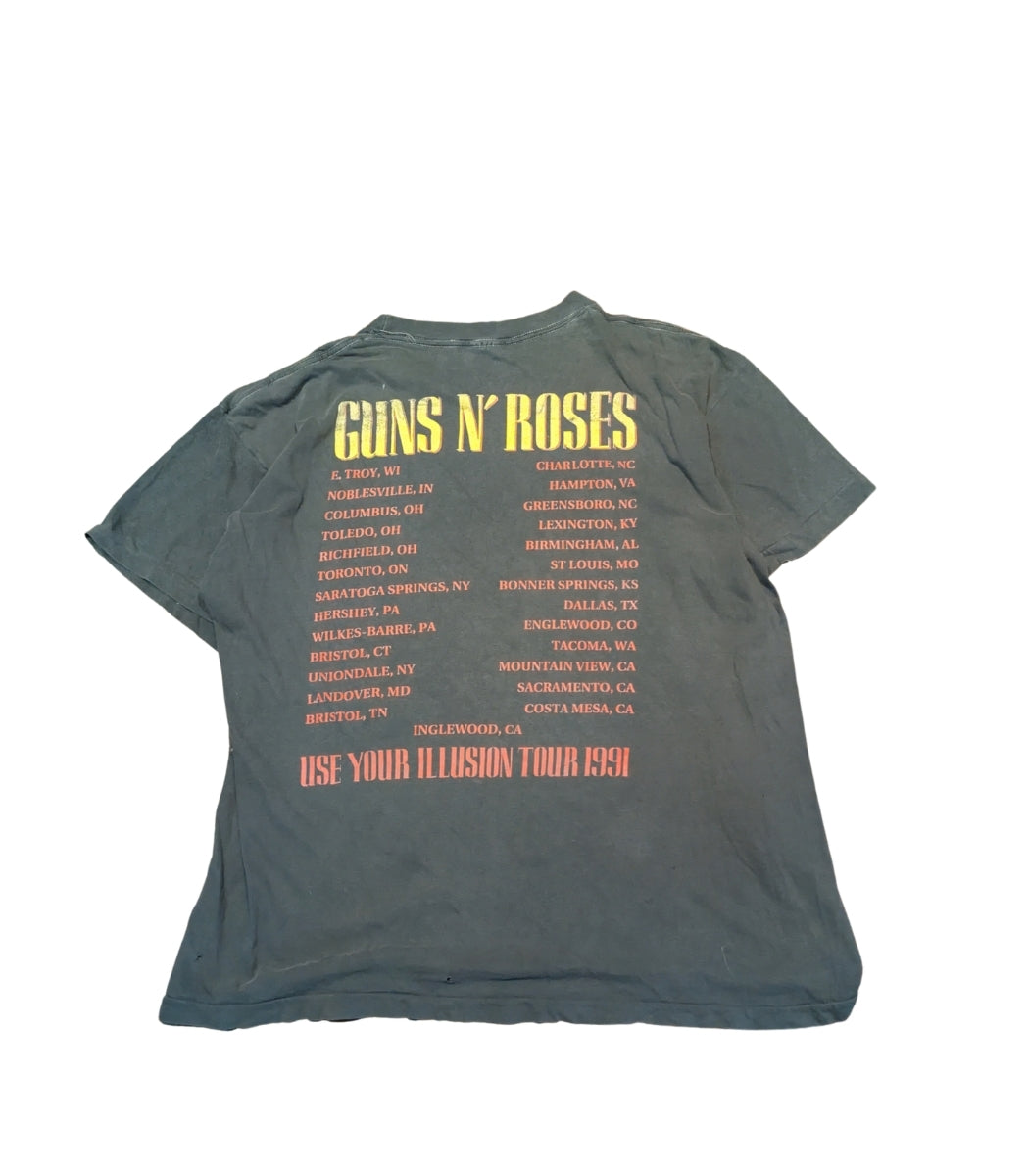 1992 Guns N’ Roses “Dead / World Tour” Vintage T-Shirt – Size XL