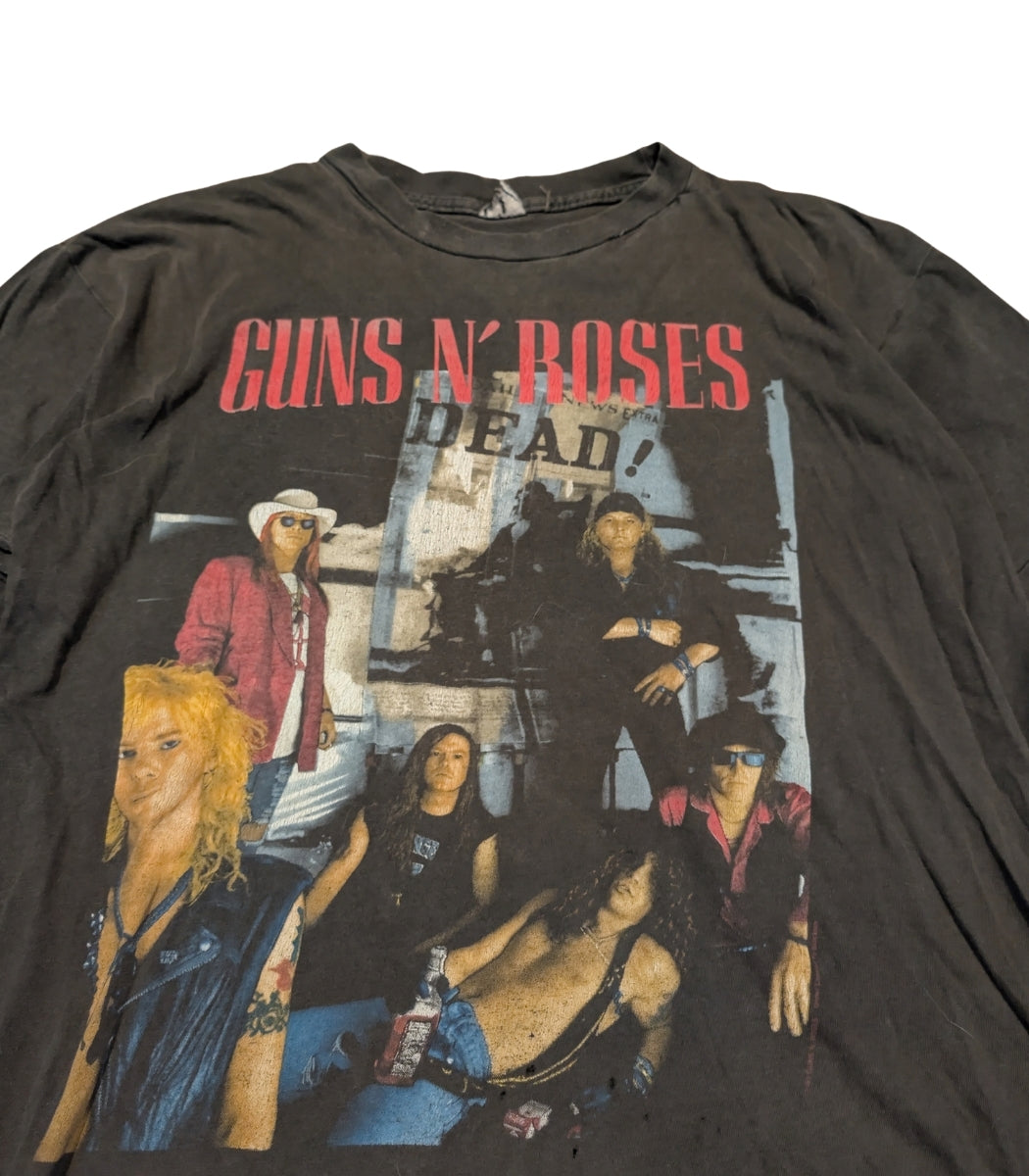 1992 Guns N’ Roses “Dead / World Tour” Vintage T-Shirt – Size XL