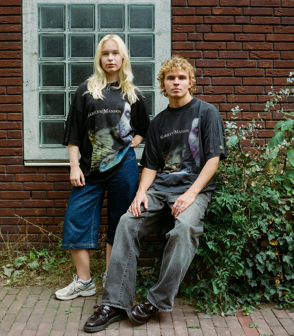 1995 Marylin Manson faded "Zombie" shirt - Size XL