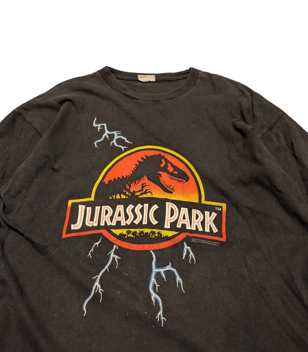 1992 Jurassic Park Vintage “Lightning” T-Shirt – Size XL