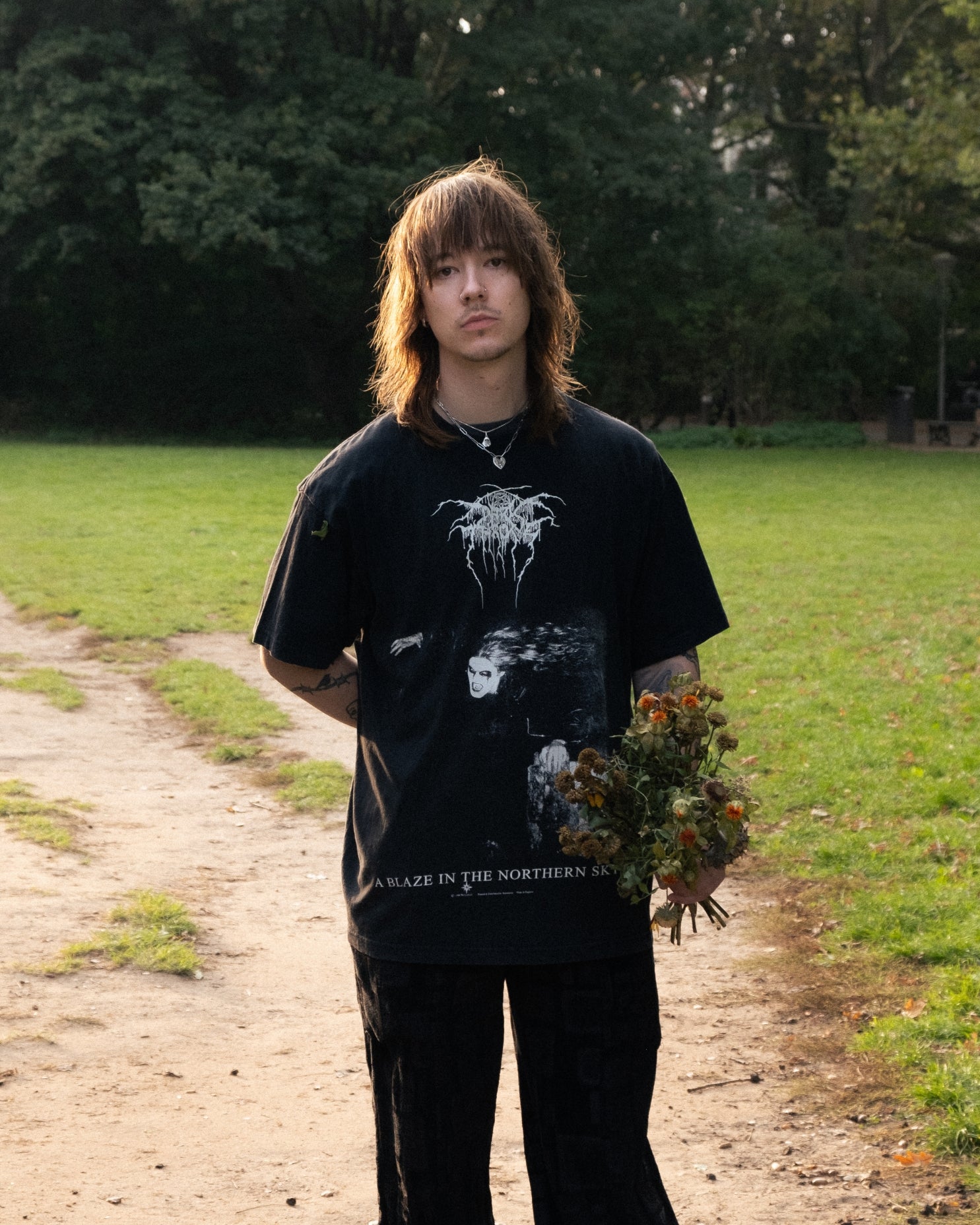 00s Darkthrone “A Blaze in the Northern Sky” T-Shirt – Size XL