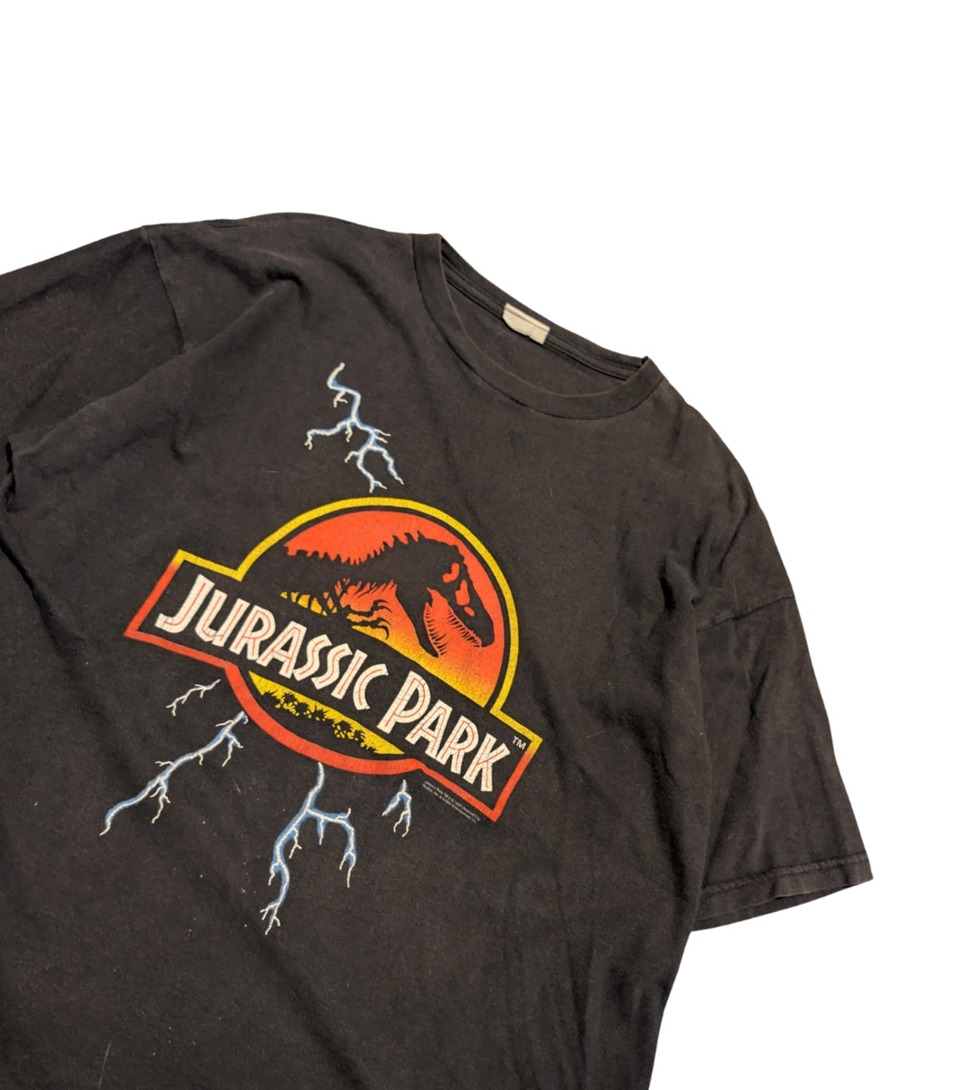 1992 Jurassic Park Vintage “Lightning” T-Shirt – Size XL