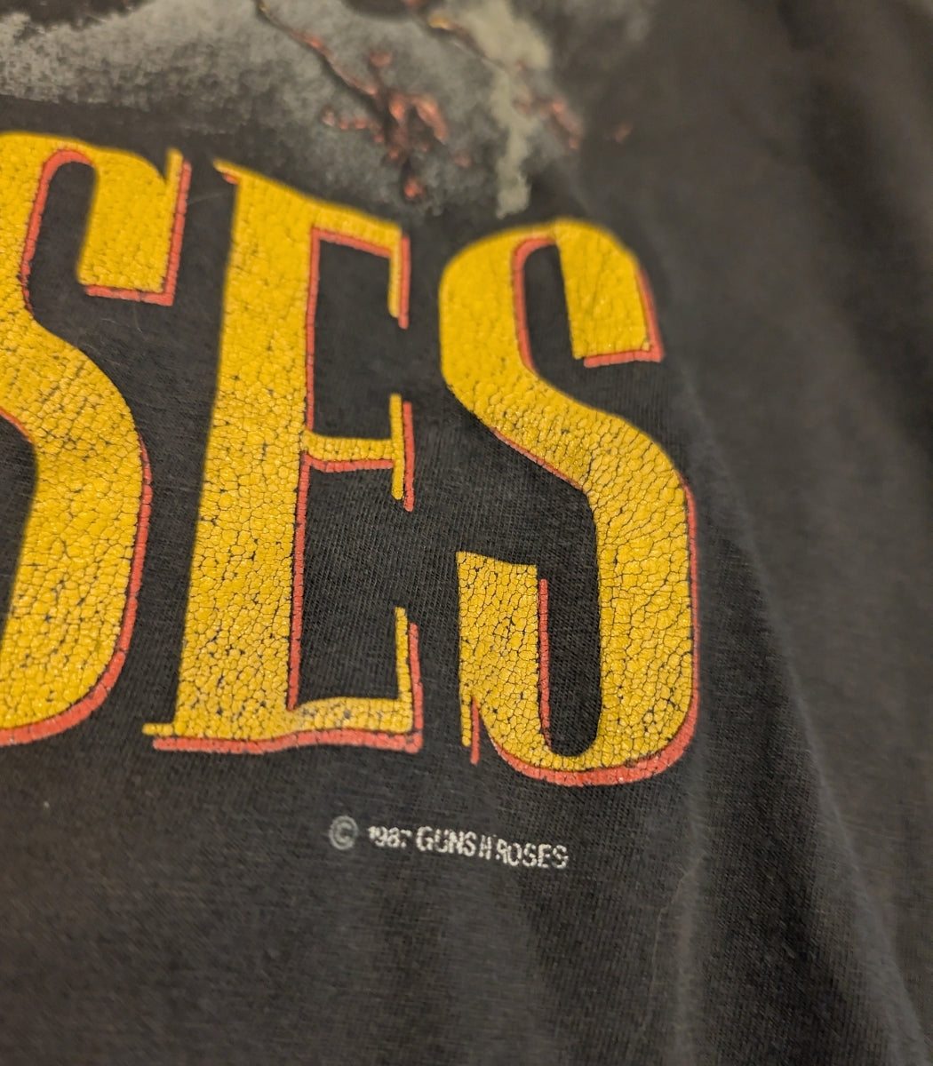 1987 Guns N’ Roses “Appetite for Destruction” Tour Vintage T-Shirt – Size XL