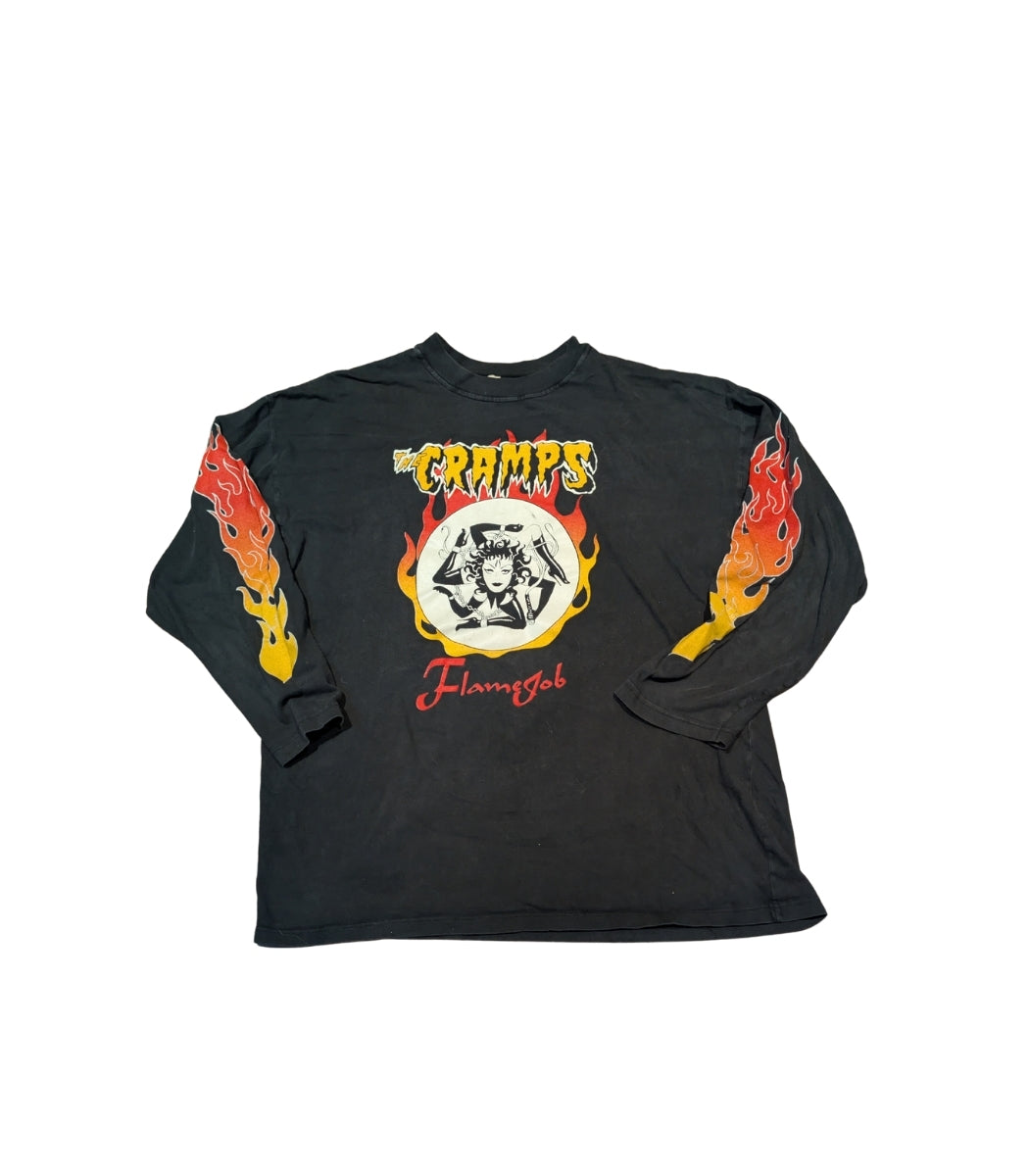 1990s The Cramps “Flamejob” Vintage Long Sleeve – Size XL