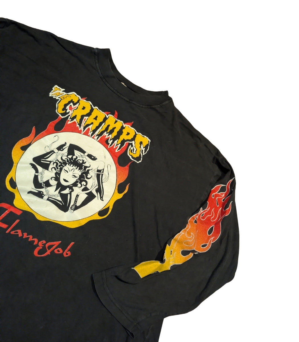 1990s The Cramps “Flamejob” Vintage Long Sleeve – Size XL