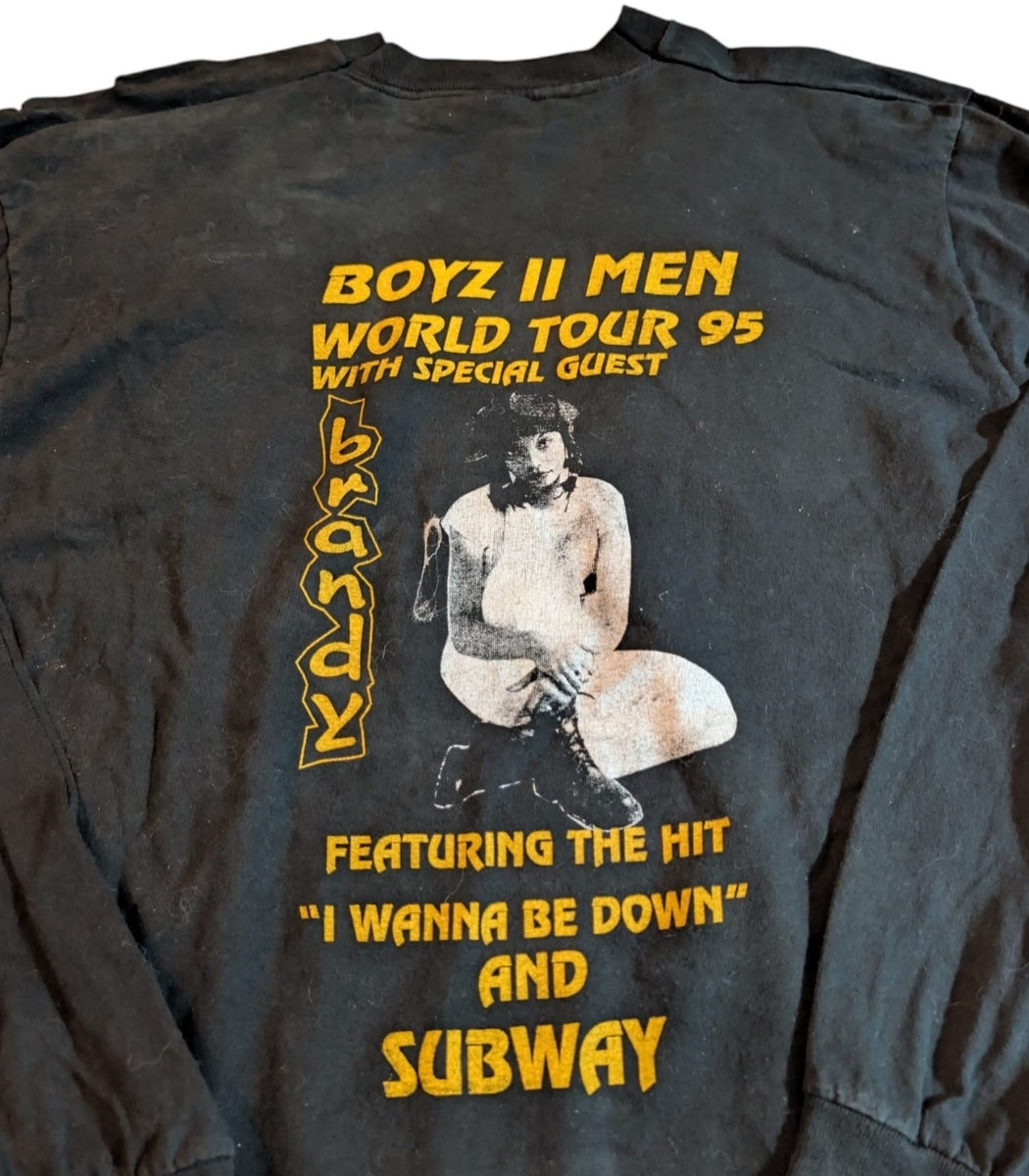 1994-95 boys II men x Brandy "world tour" longsleeve - Size XL