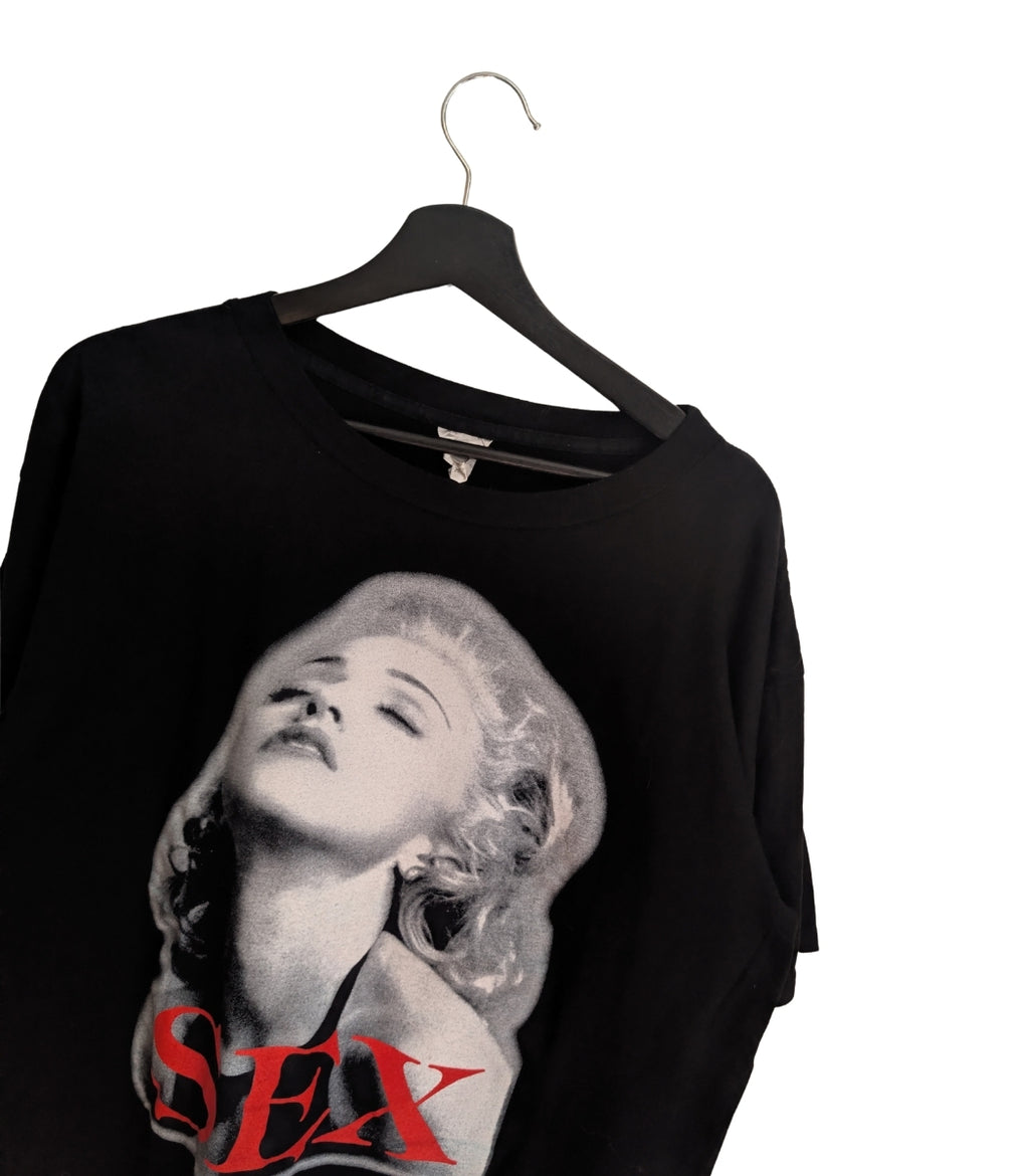 90s madonna "sex" spellout t-shirt - Size XL