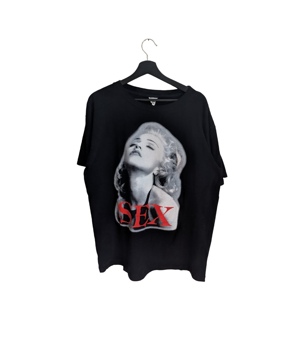 90s madonna "sex" spellout t-shirt - Size XL