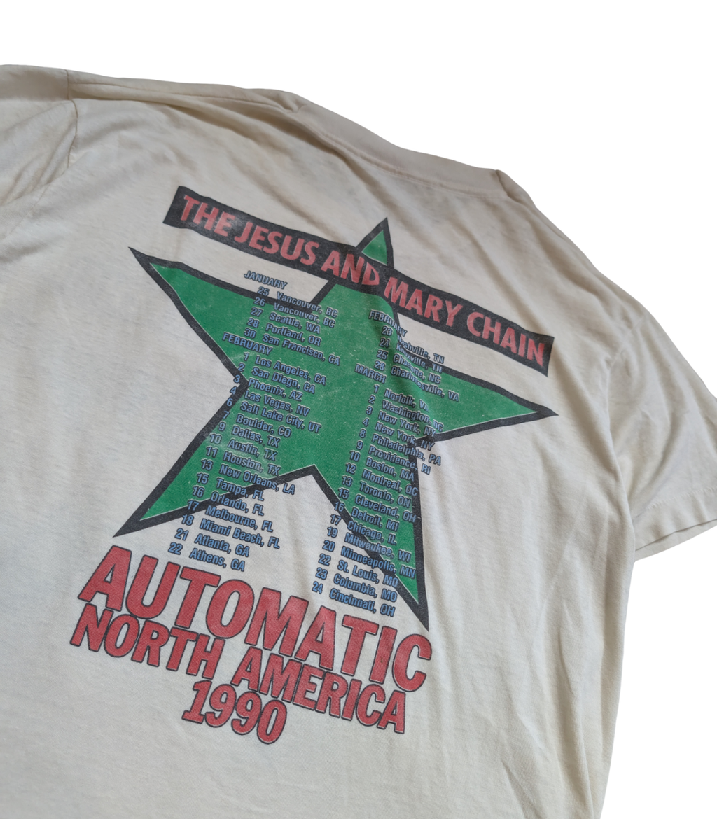 1990 Jesus and Mary Chain "Automatic" Tour Band T-shirt - Size Large