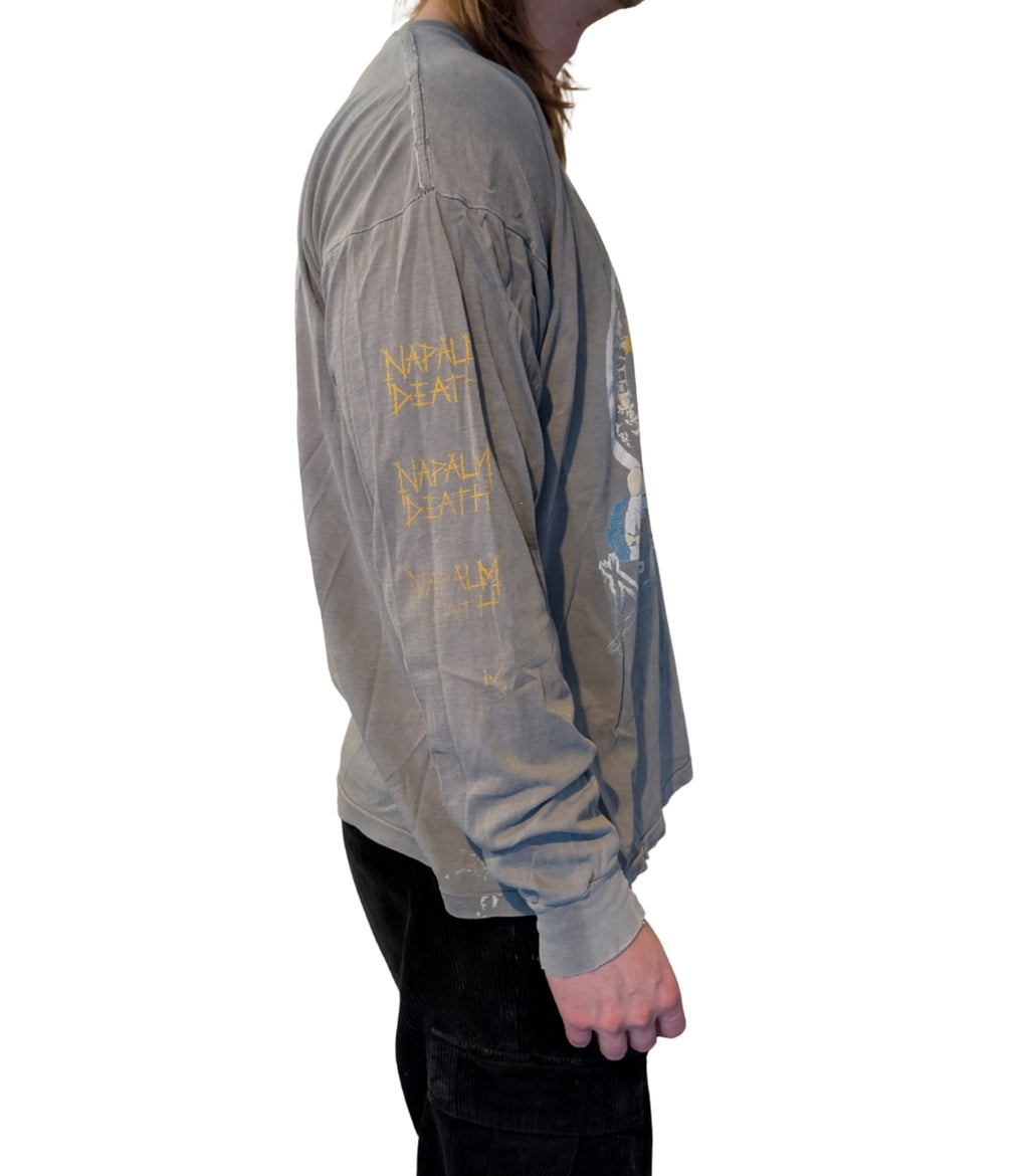 1990 Napalm Death European Tour Longsleeve – Size XL