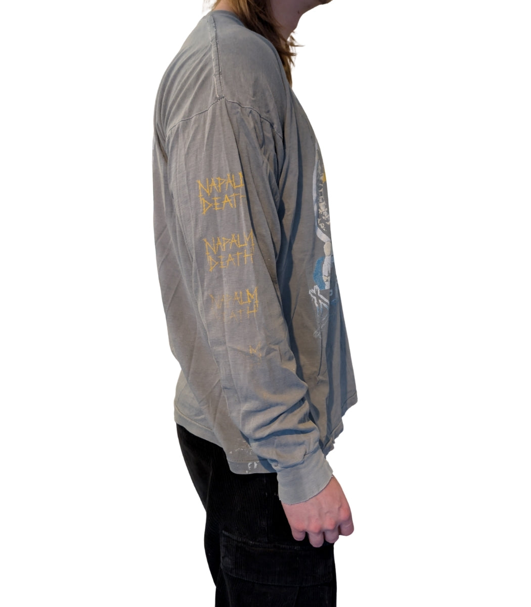 1990 Napalm Death European Tour Longsleeve – Size XL