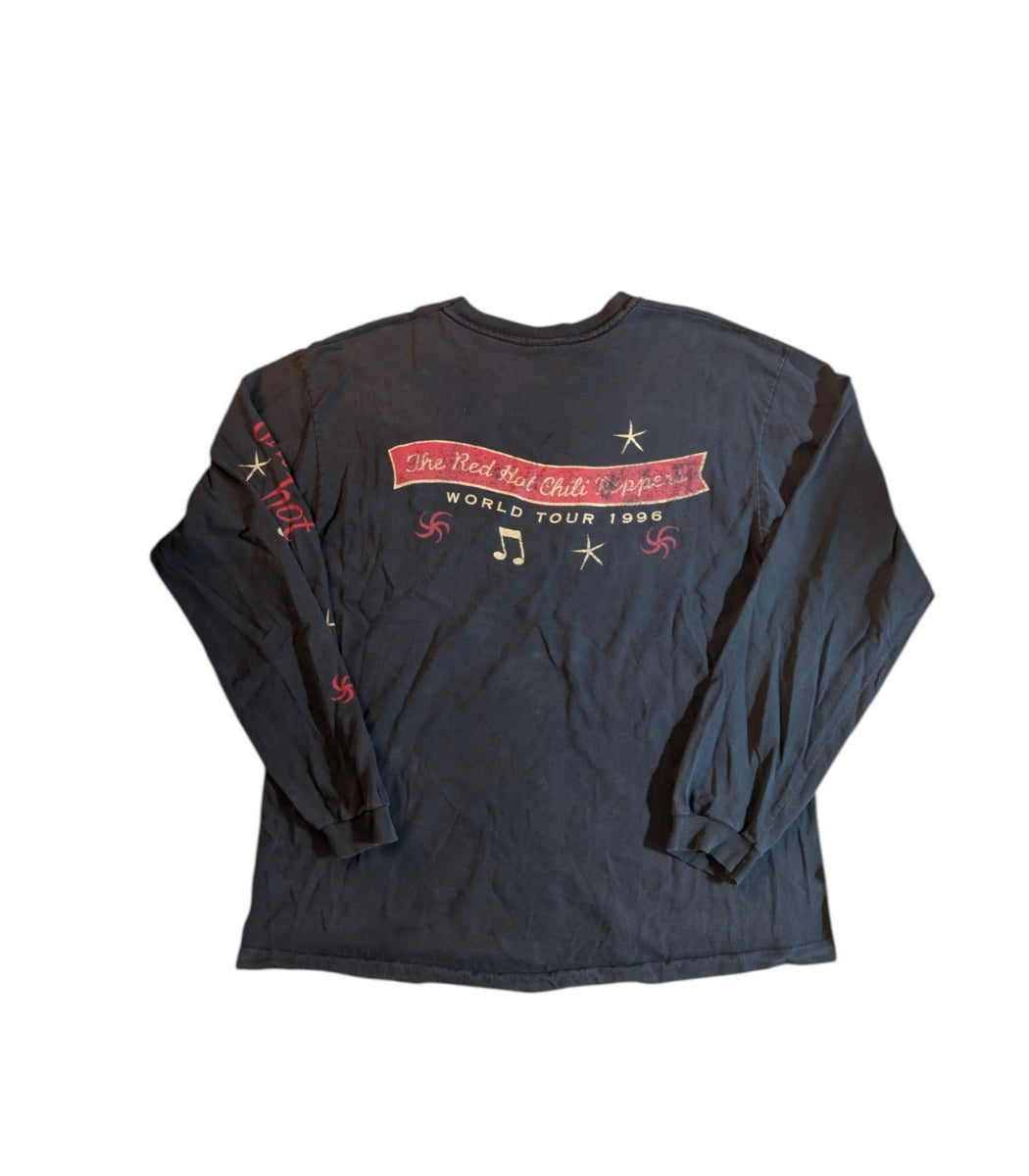 vintage 1996 red hot chili peppers "One hot minute world tour" longsleeve - Size  XL
