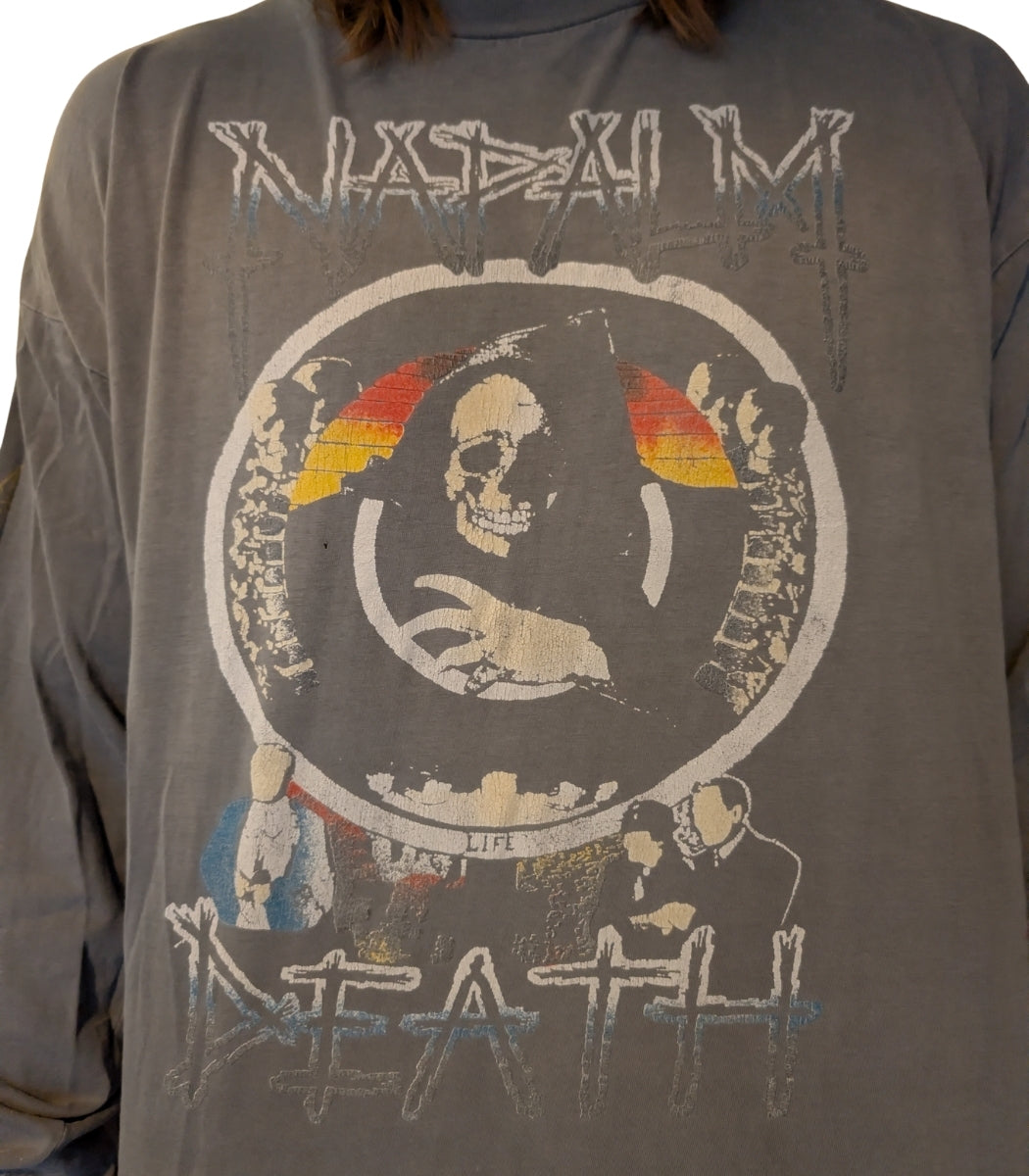 1990 Napalm Death European Tour Longsleeve – Size XL