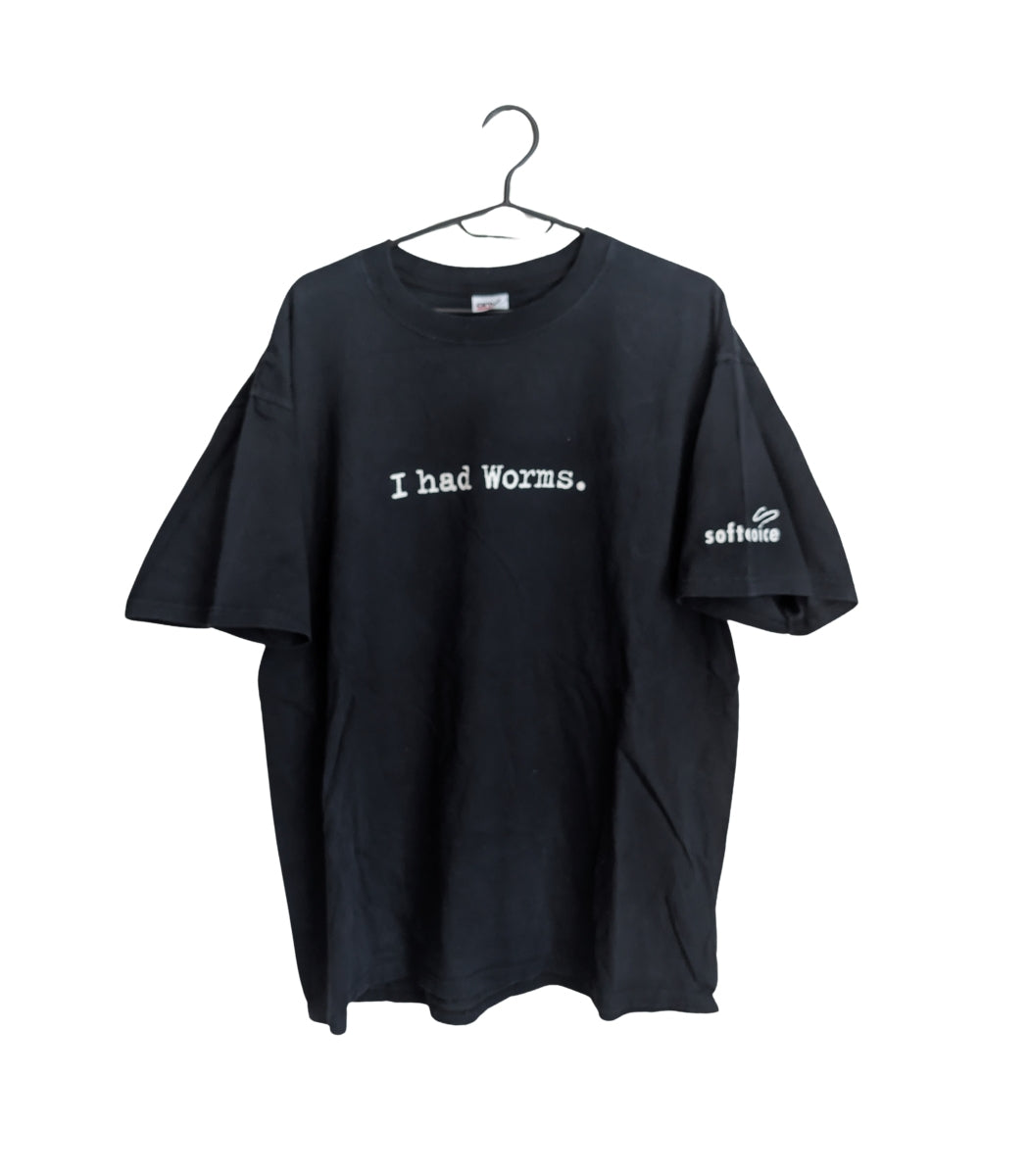 1990s "I Had Worms" T-Shirt XL