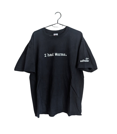 1990s "I Had Worms" T-Shirt XL