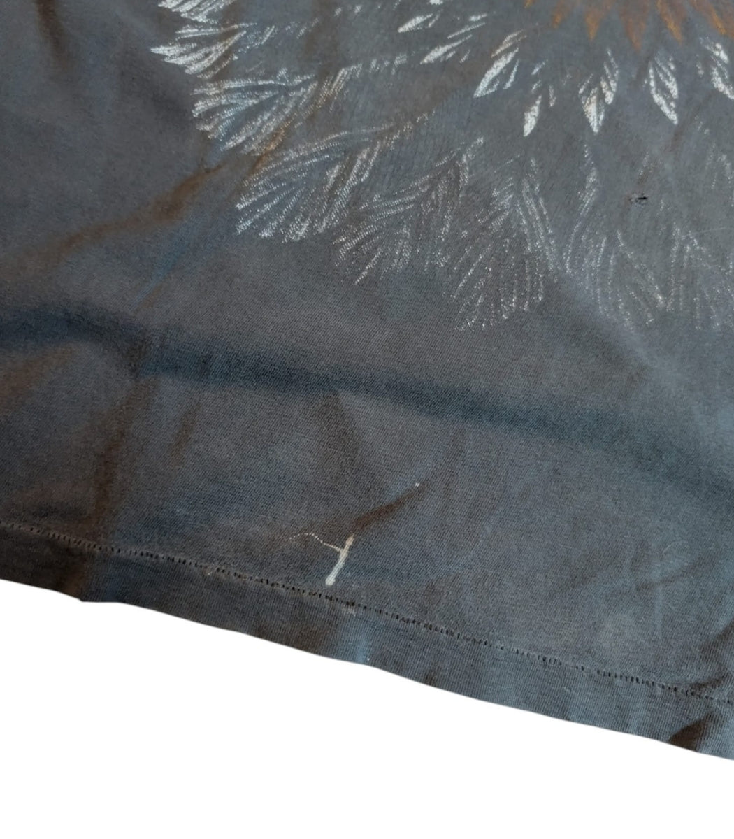 90s Harley Davidson eagle AOP Faded and distressed t-shirt - SIze XL