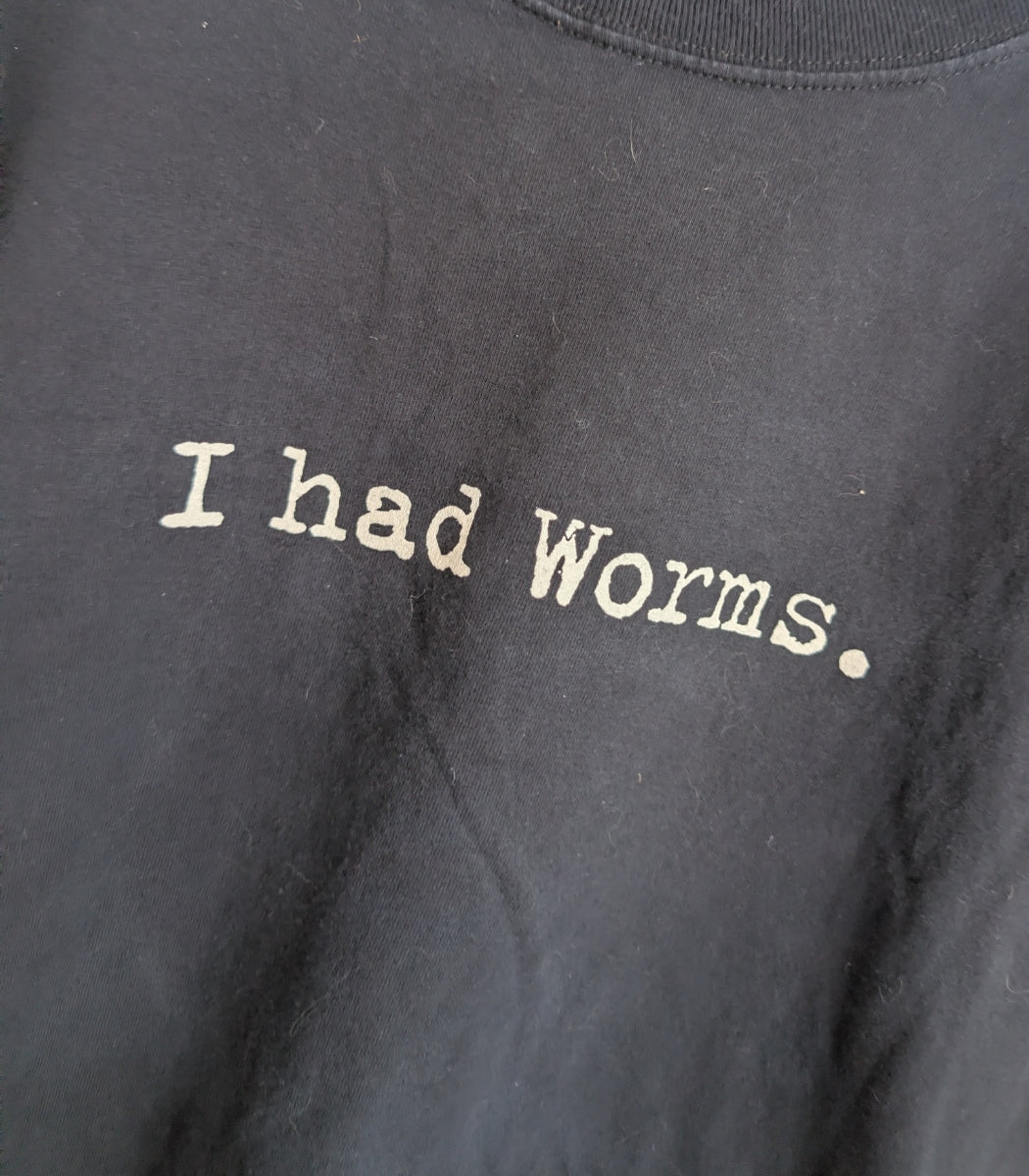 1990s "I Had Worms" T-Shirt XL