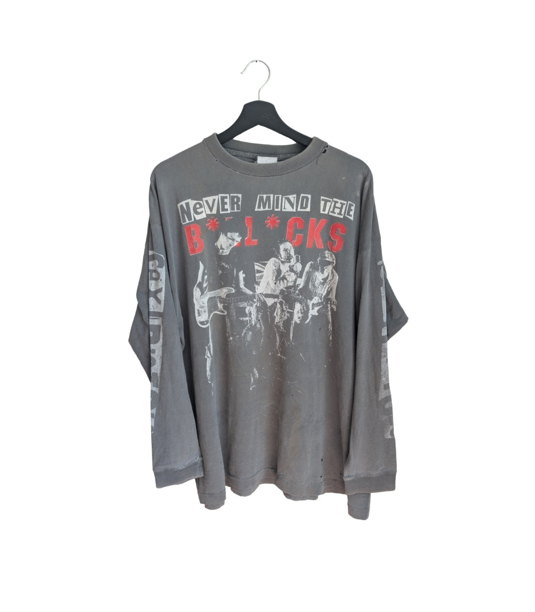 90s Sex Pistols "never mind the bollocks distressed" longsleeve - Size XL