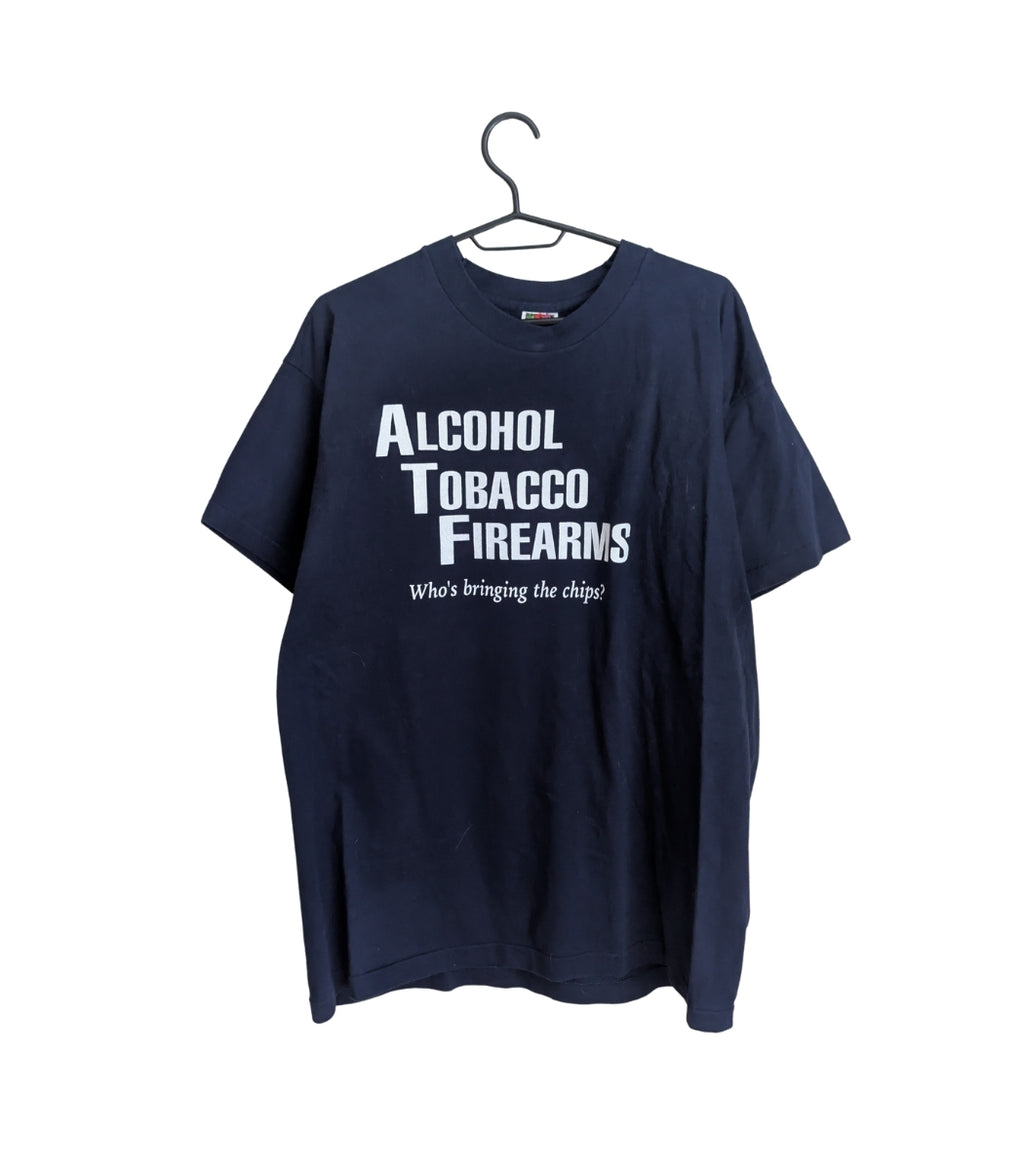 2000s "Alcohol Tobacco Firearms" T-Shirt XL