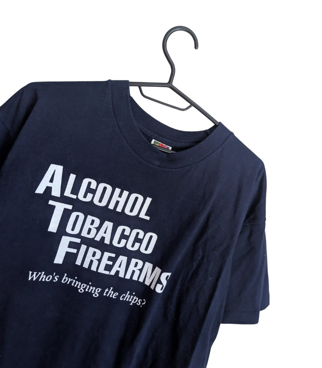 2000s "Alcohol Tobacco Firearms" T-Shirt XL