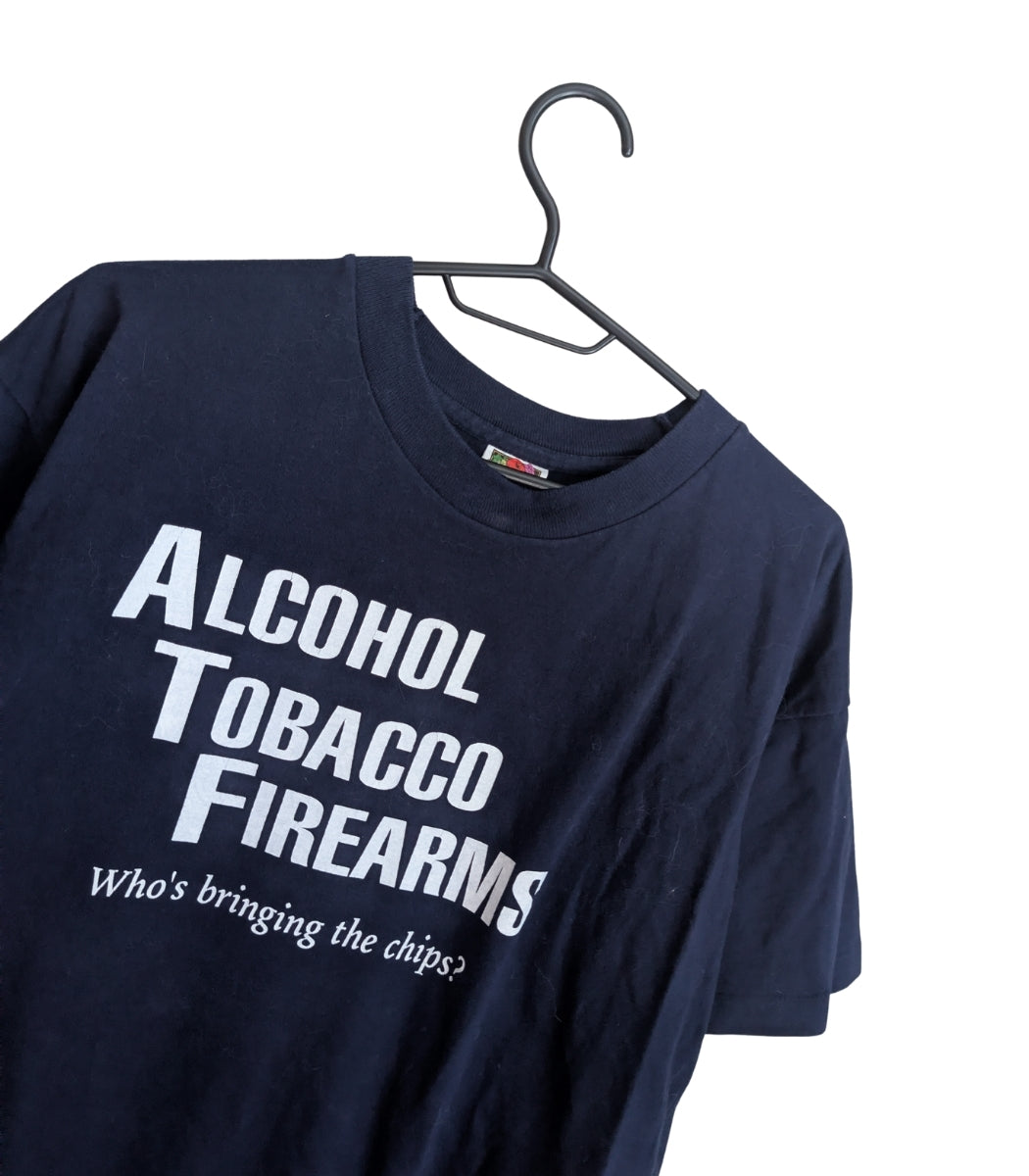 2000s "Alcohol Tobacco Firearms" T-Shirt XL