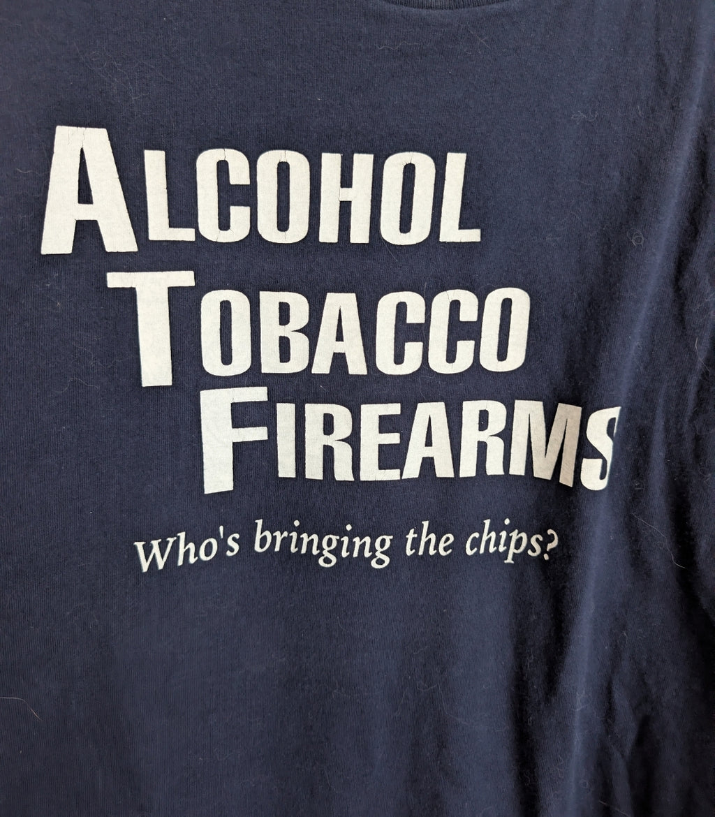 2000s "Alcohol Tobacco Firearms" T-Shirt XL