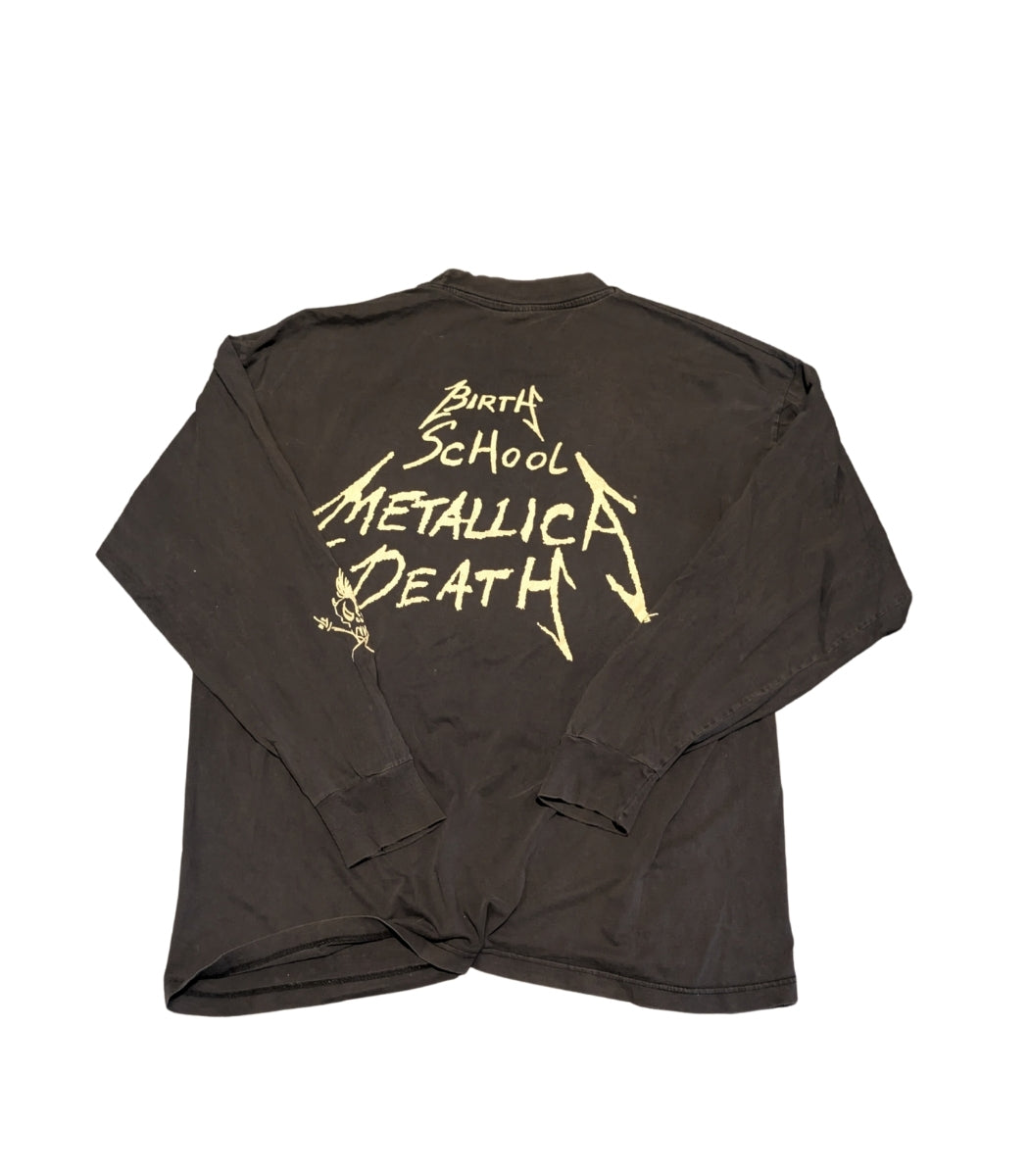 1990s Metallica "And Justice for All / Birth School Death” Vintage Longsleeve – Size XL