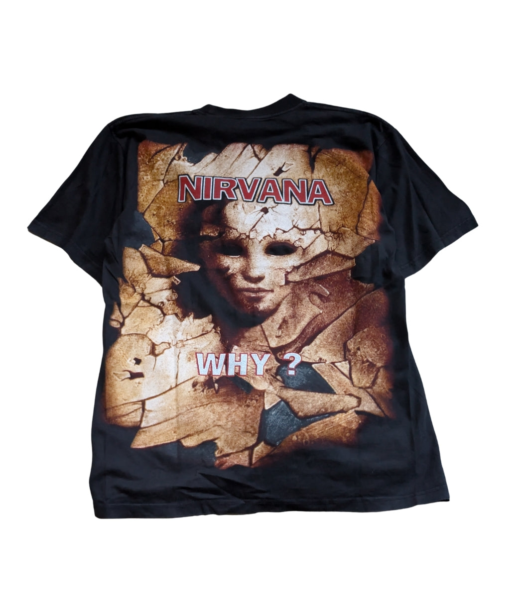 90s Kurt Cobain Nirvana Bootleg T-Shirt – Size M