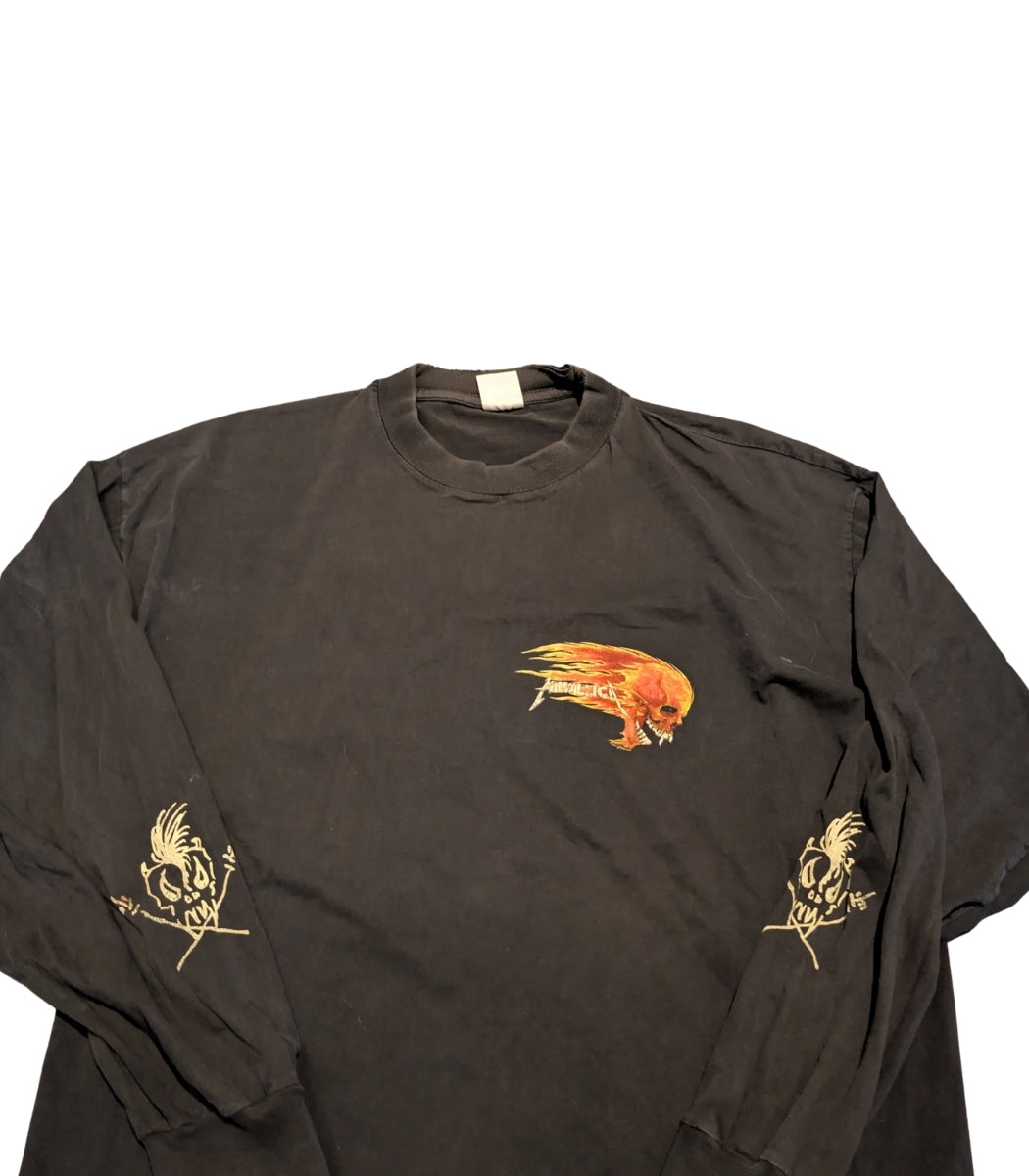 1990s Metallica "And Justice for All / Birth School Death” Vintage Longsleeve – Size XL