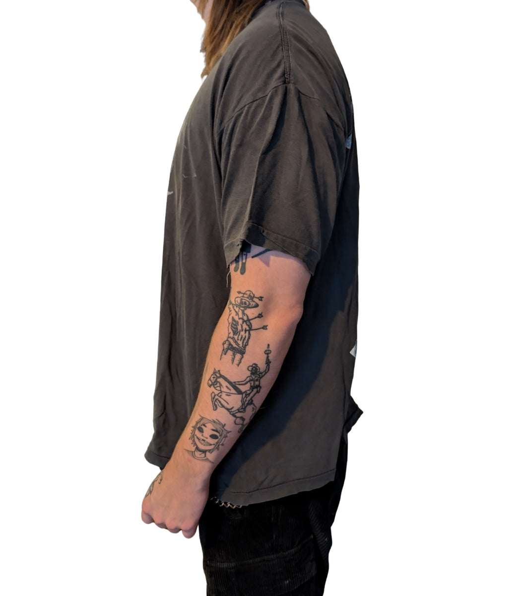 1991–1997 Metallica “4 Face” Vintage Tour T-Shirt – Size L