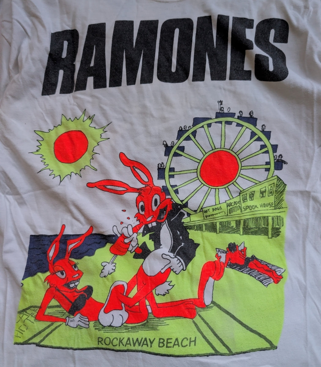 1988 Bootleg The Ramones “Hey Ho Let’s Go” Band T-Shirt – Size L