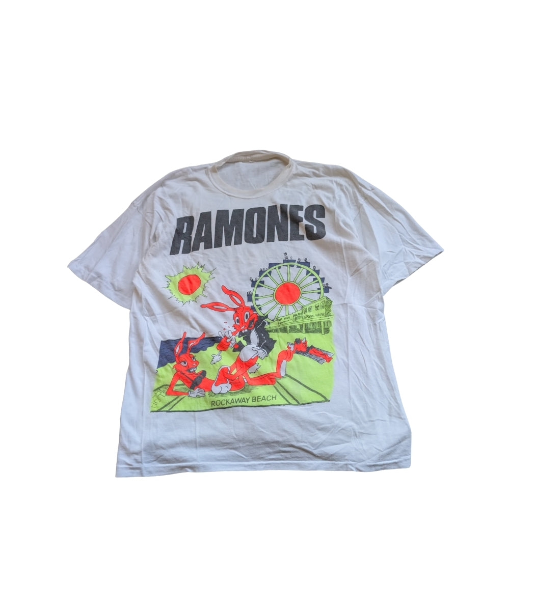 1988 Bootleg The Ramones “Hey Ho Let’s Go” Band T-Shirt – Size L