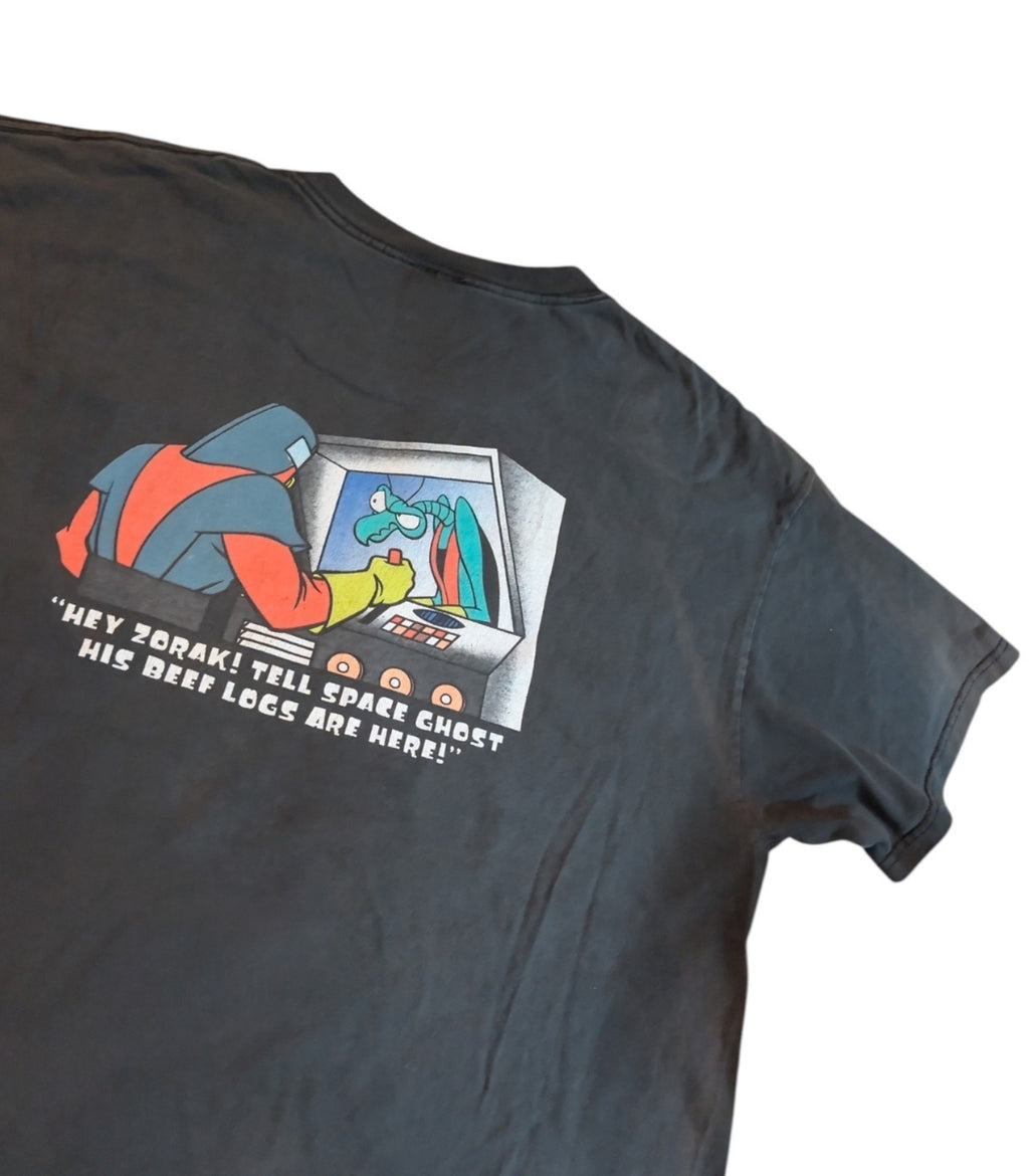 1999 cartoon network space ghost greeting citizens T-shirt - Size XL