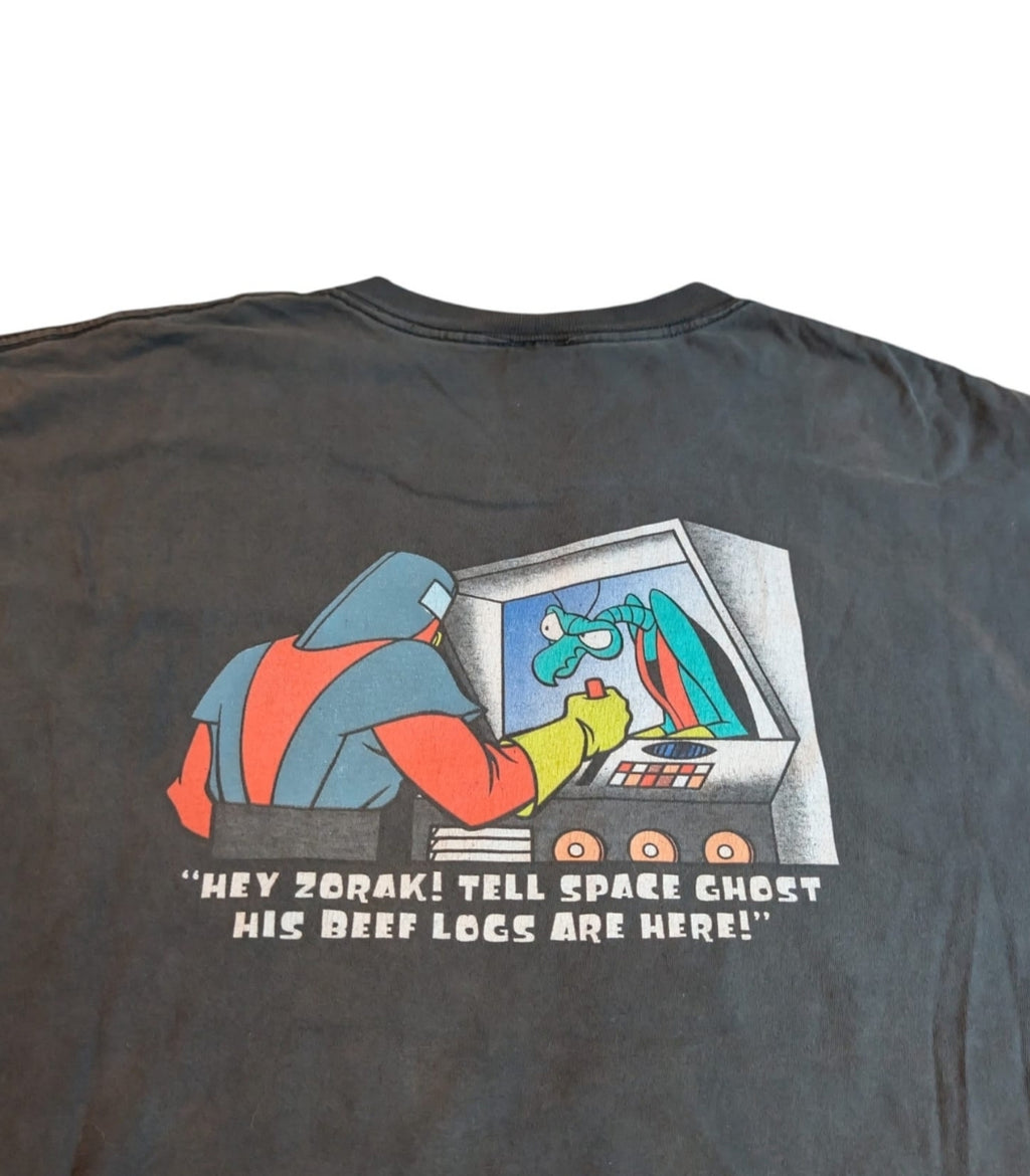 1999 cartoon network space ghost greeting citizens T-shirt - Size XL