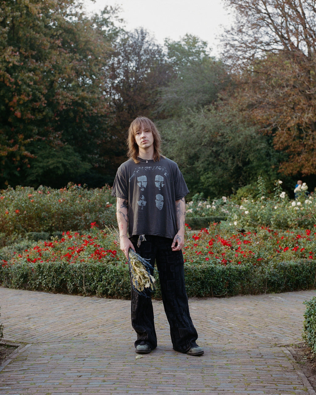 1991–1997 Metallica “4 Face” Vintage Tour T-Shirt – Size L