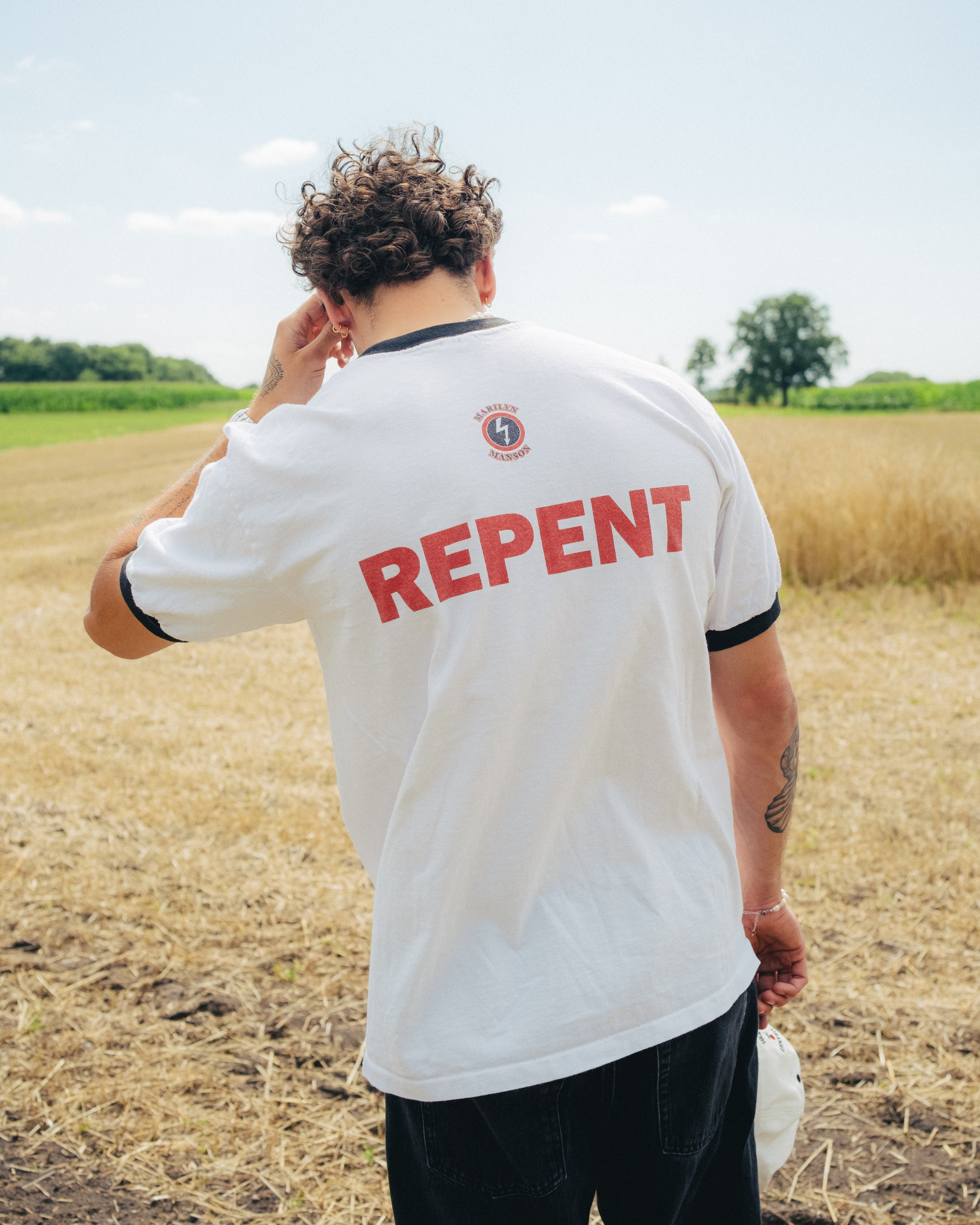 1996 Marilyn Manson – “Repent” Ringer T-Shirt – Size XL