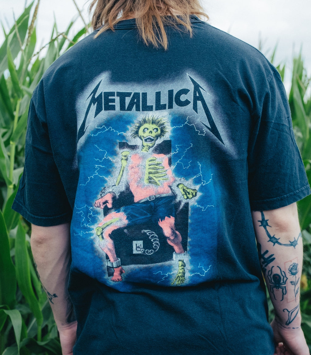 1980s Metallica – “Metal In Your Ass” Heavy Metal T-Shirt – Size XL