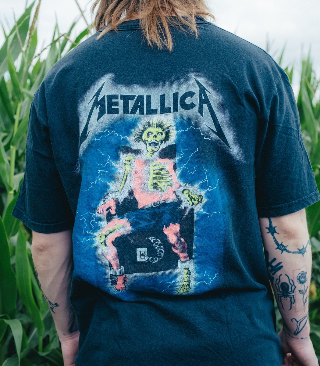 1980s Metallica – “Metal In Your Ass” Heavy Metal T-Shirt – Size XL