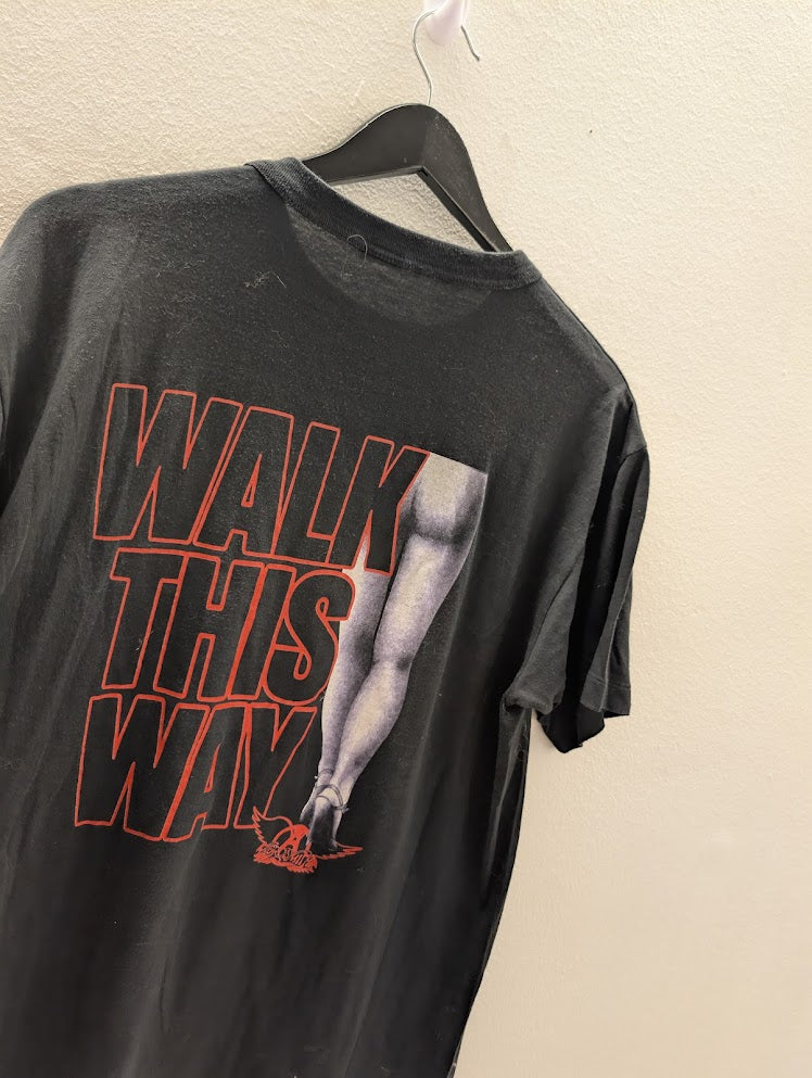 1988 Aerosmith – Walk This Way T-shirt – Size XL