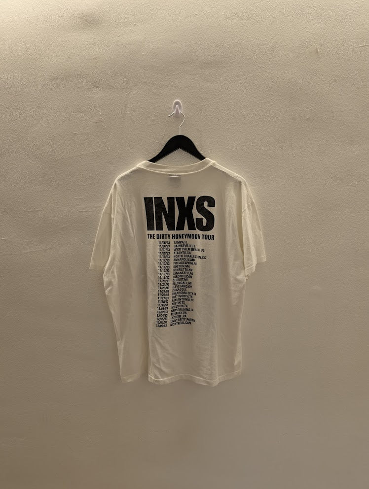 INXS – 1993 “Dirty Honeymoon” Tour T-Shirt – Size XL
